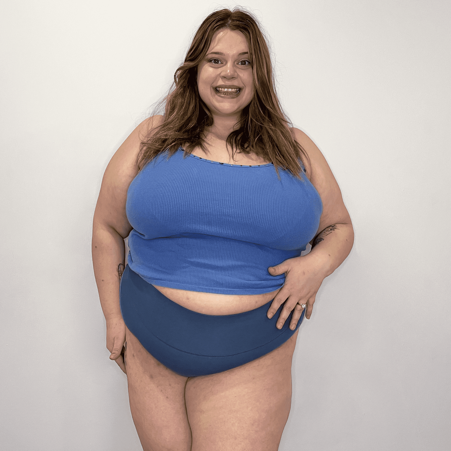 Super High Leg Knickers - Denim - Snag