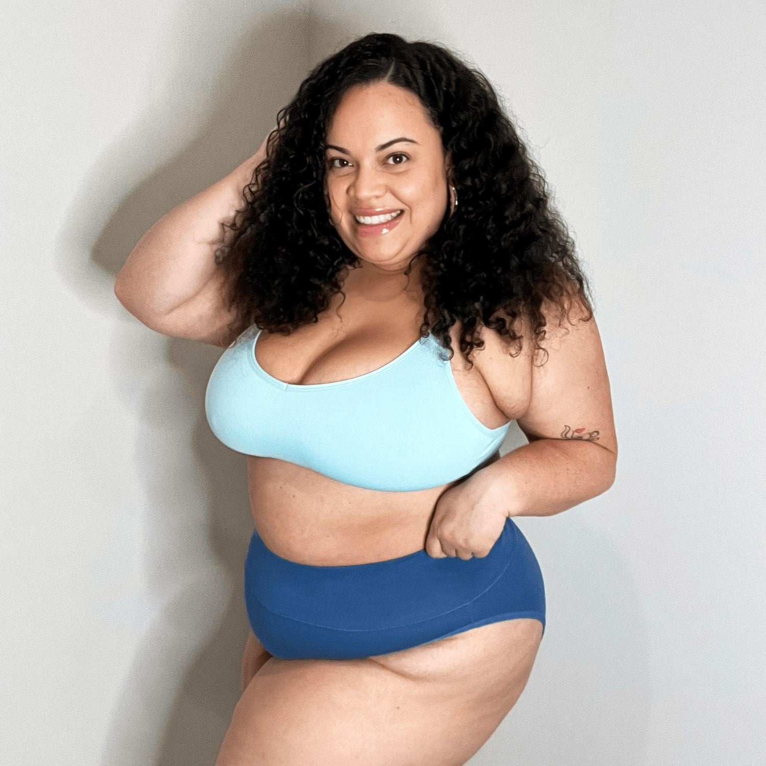 Super High Leg Knickers - Denim - Snag