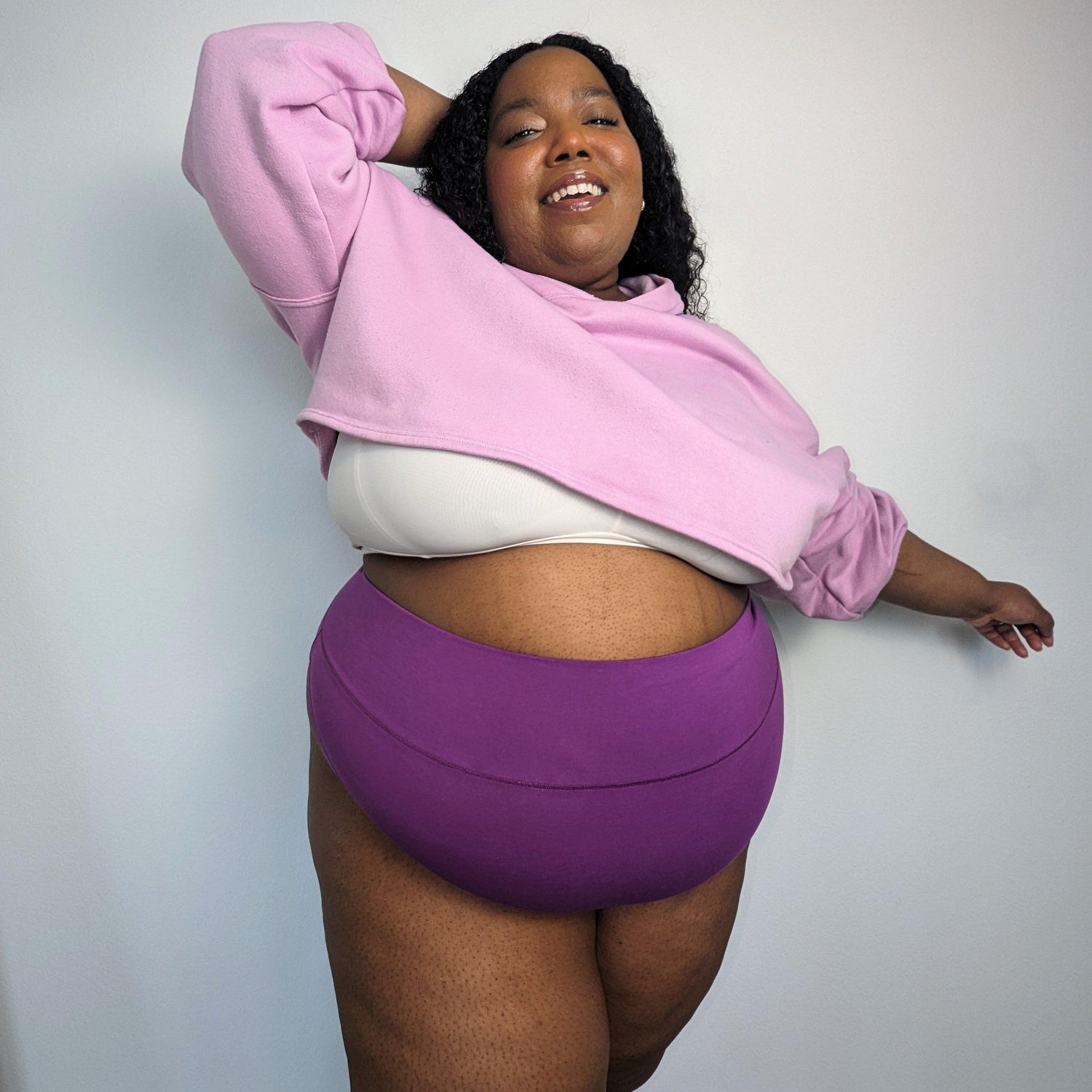 Super High Leg Knickers - Grape Escape - Snag