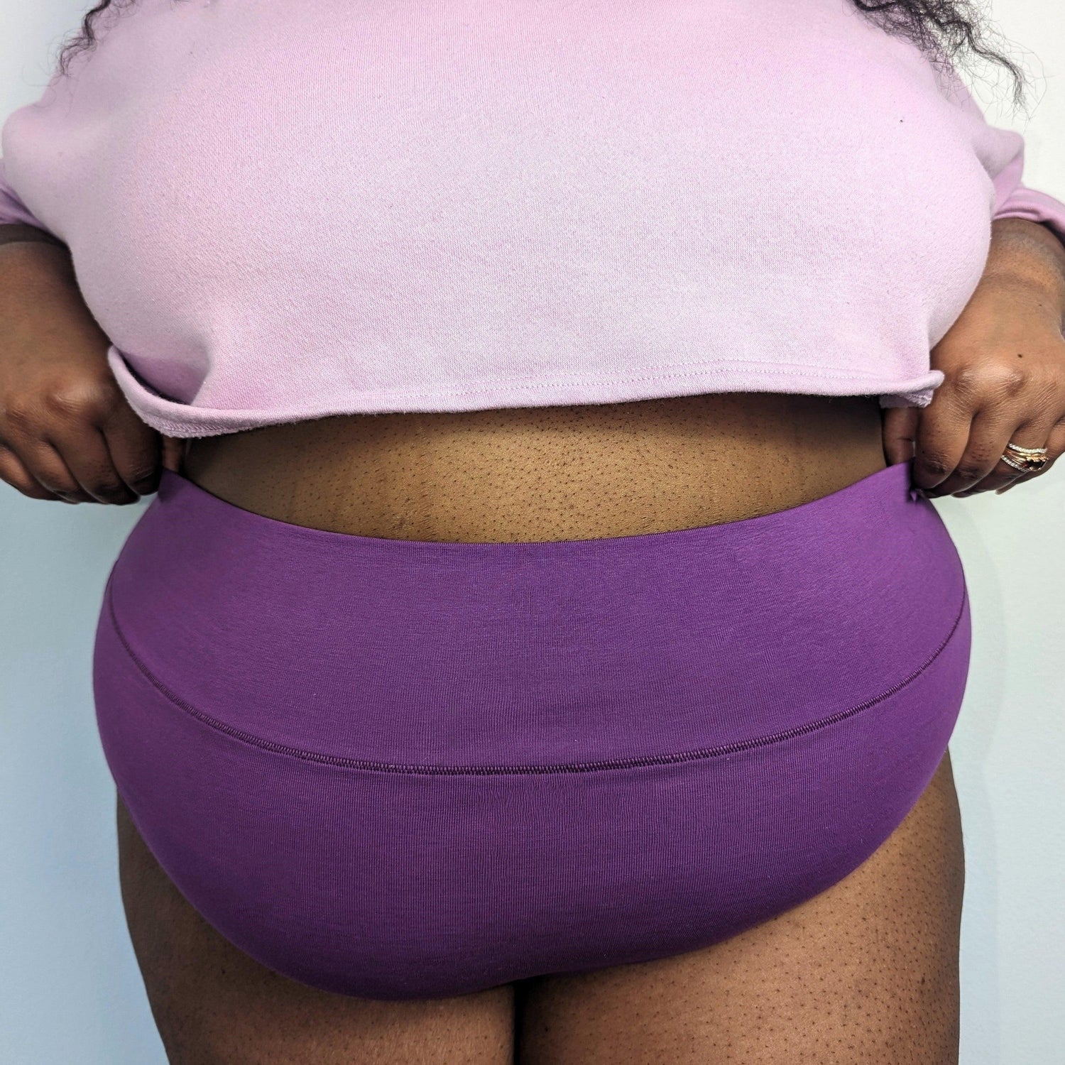 Super High Leg Knickers - Grape Escape - Snag