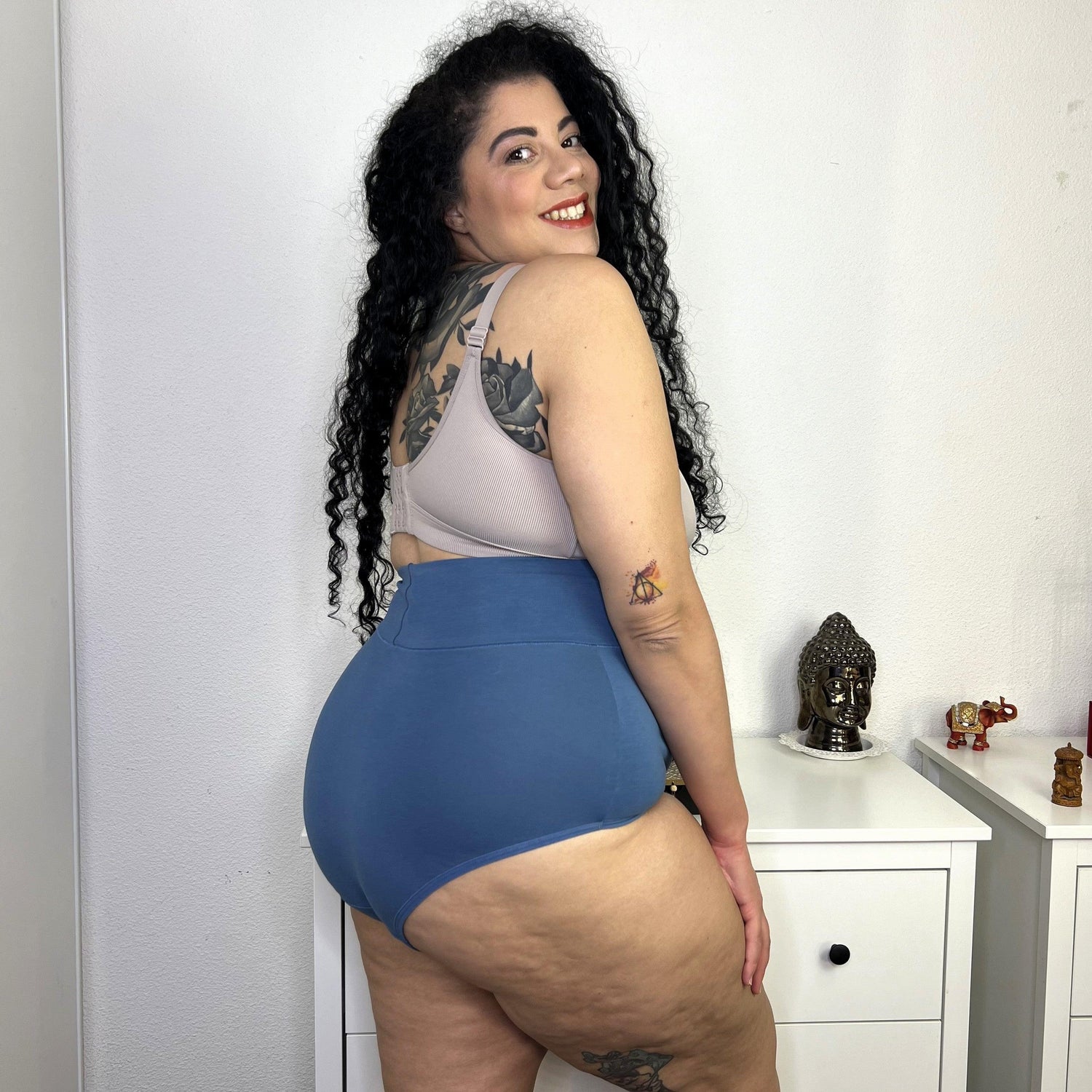 Super High Waist Knickers - Denim - Snag