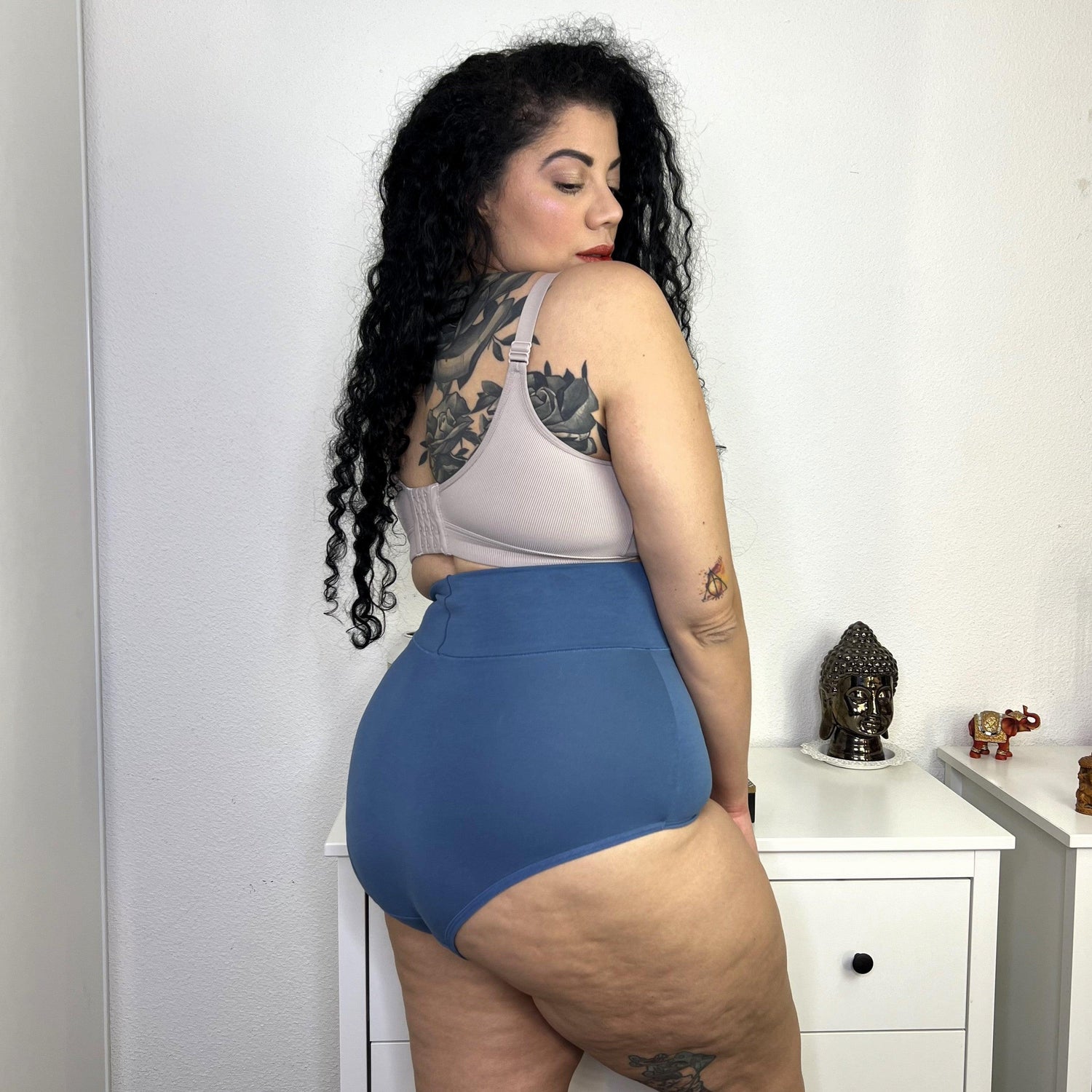 Super High Waist Knickers - Denim - Snag