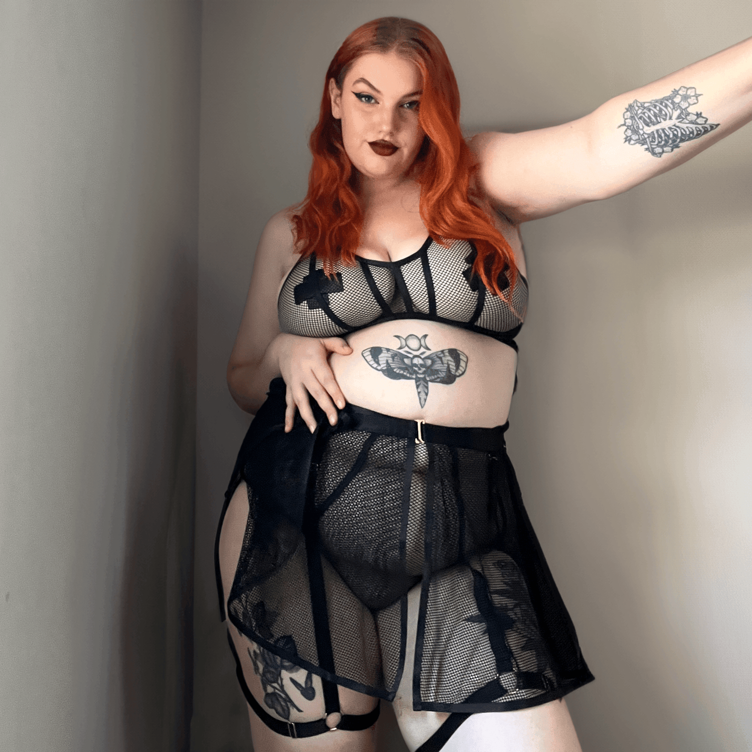 Tangled Fishnet Bra