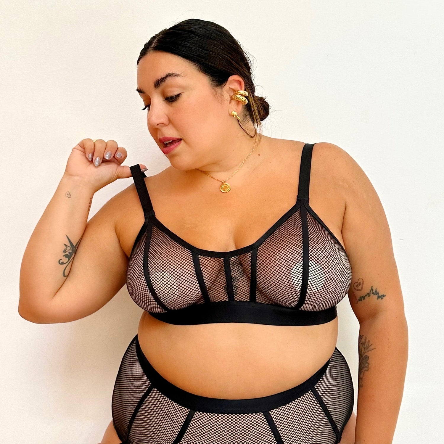 Tangled Fishnet Bra