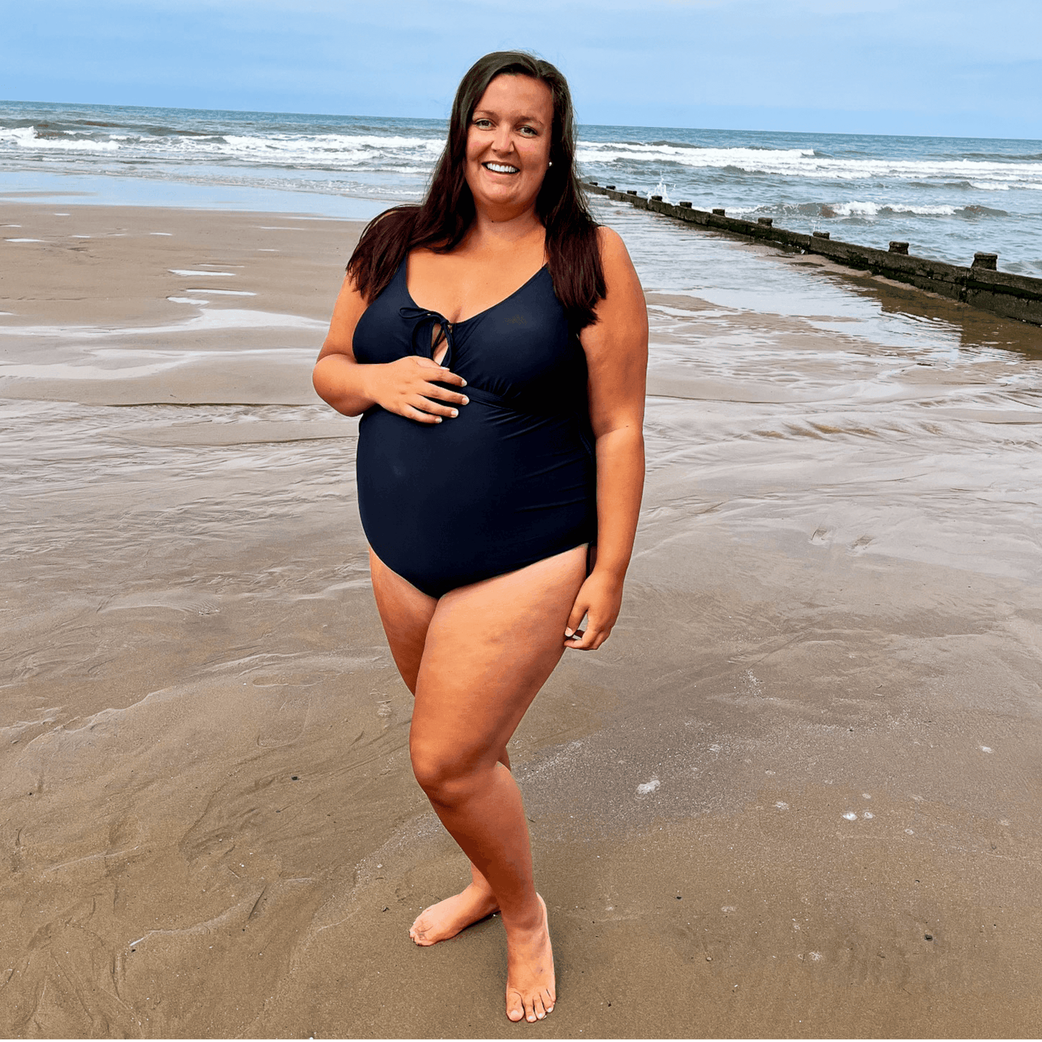 That loving feel'in Maternity Swimsuit - Black - Snag