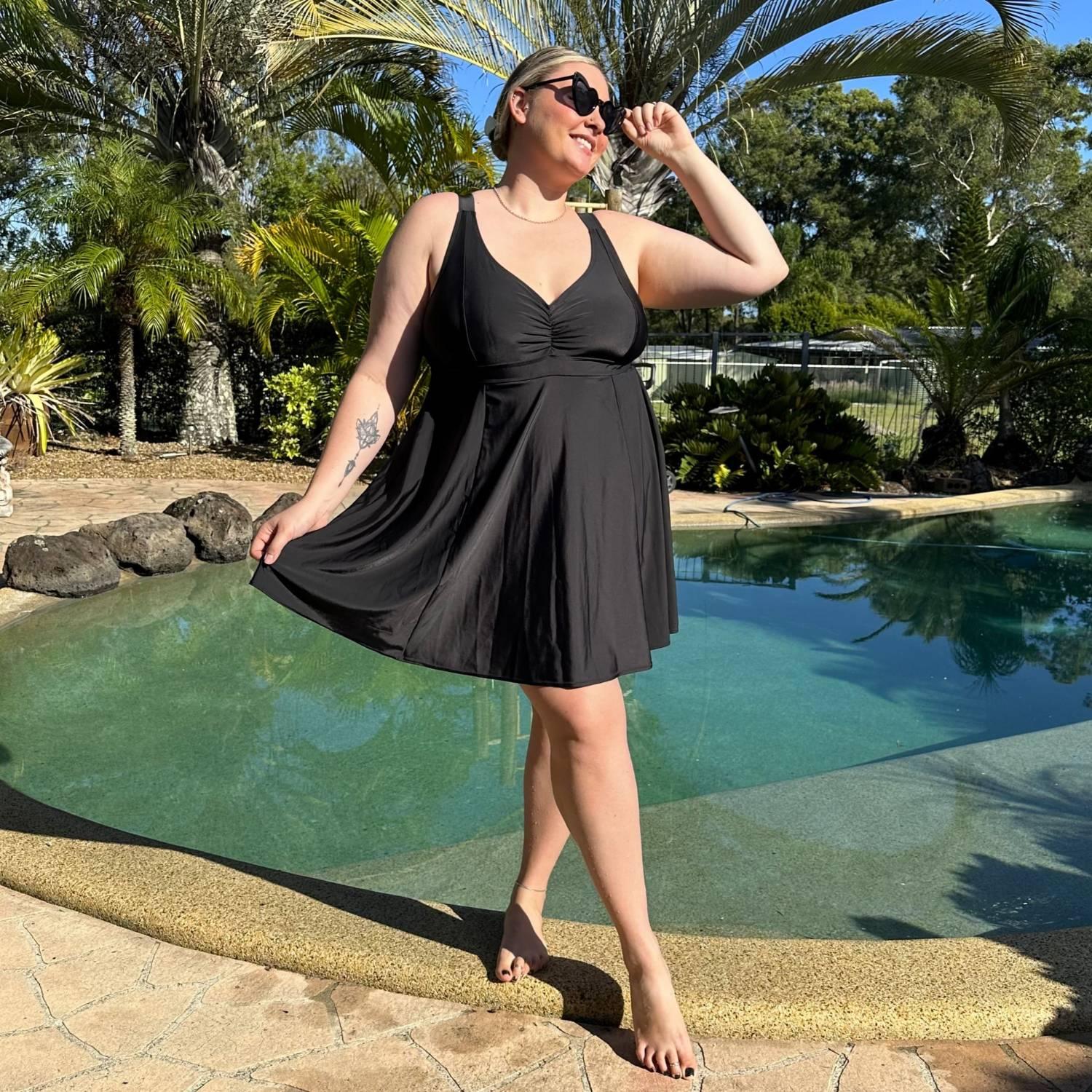There Can Be Only One Swim Dress - Black - Snag