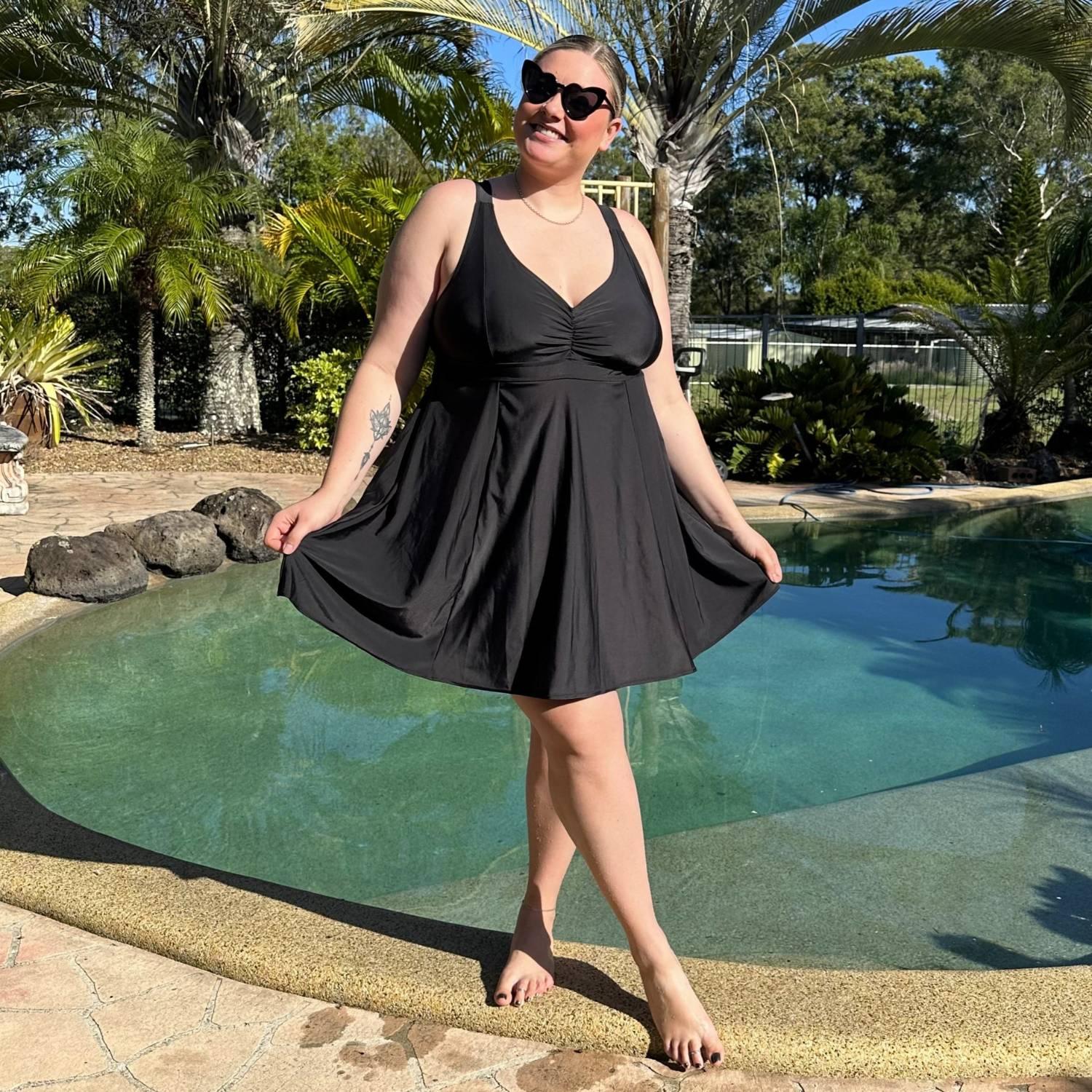 There Can Be Only One Swim Dress - Black - Snag