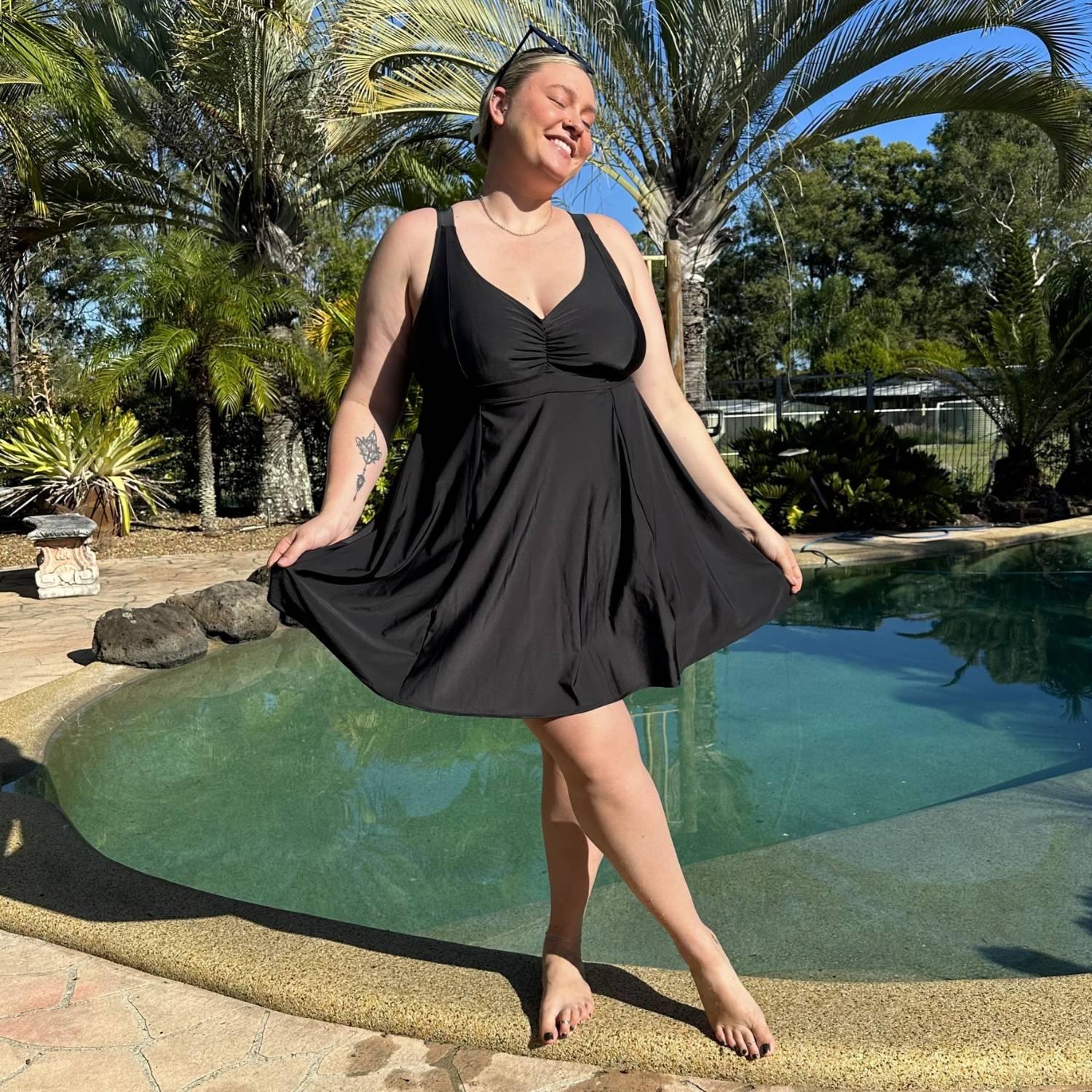 There Can Be Only One Swim Dress - Black - Snag