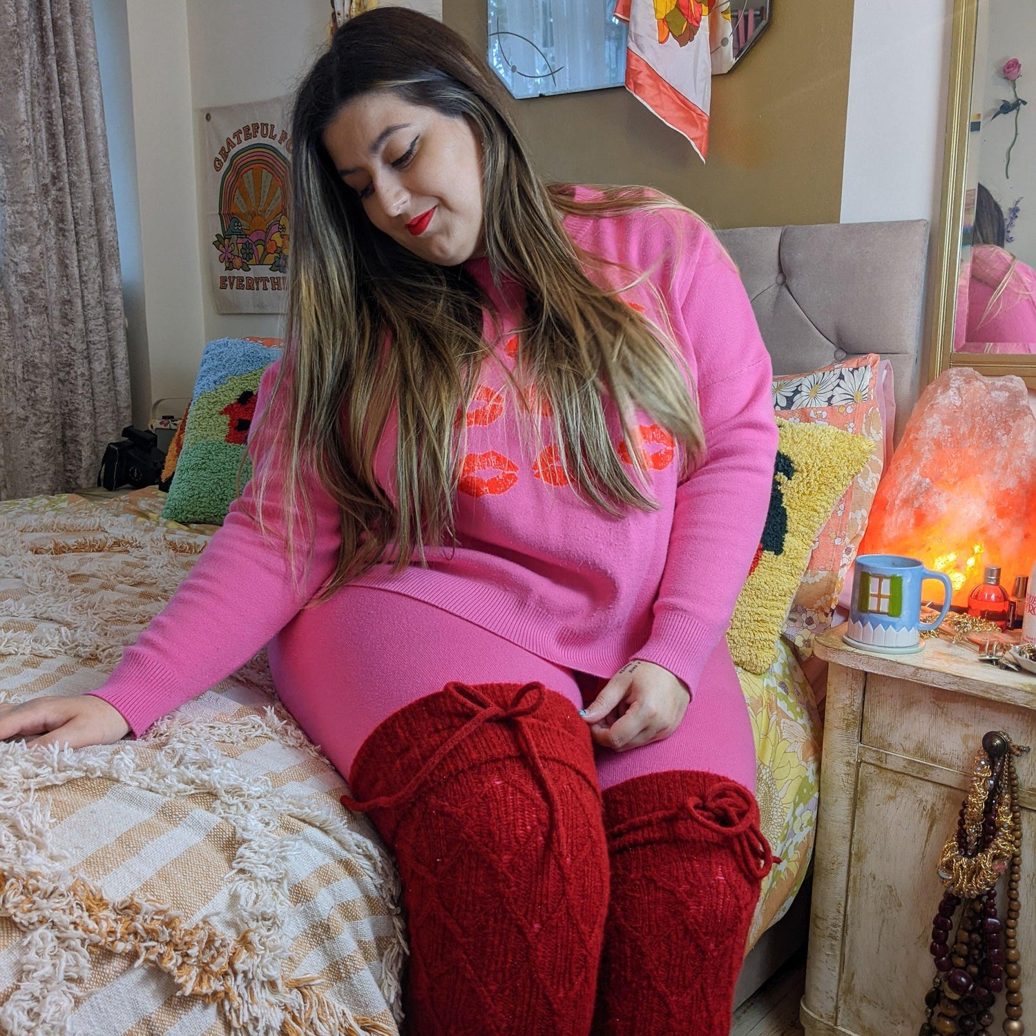 Thigh High Socks - Lobster - Snag