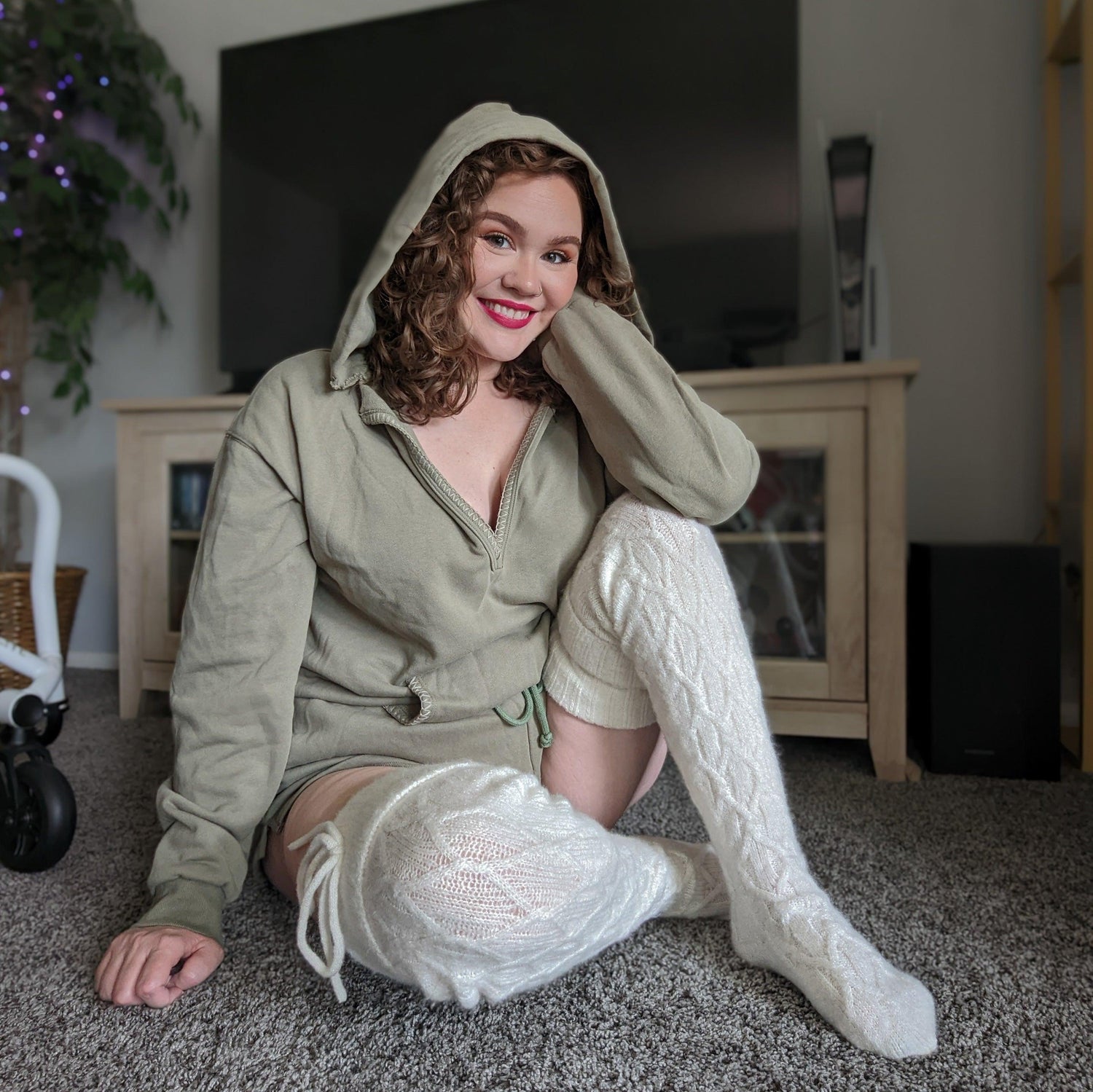 Thigh High Socks - Snowball - Snag