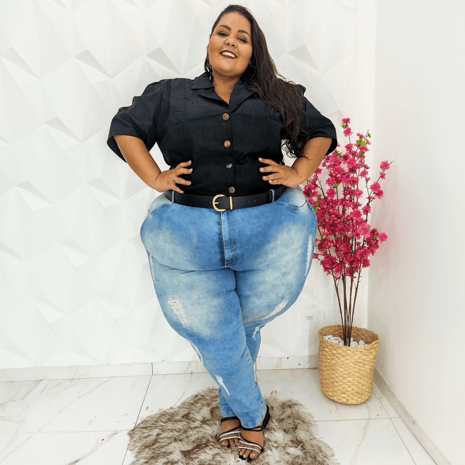 Vegan Leather Waist Belt - Gold - Snag