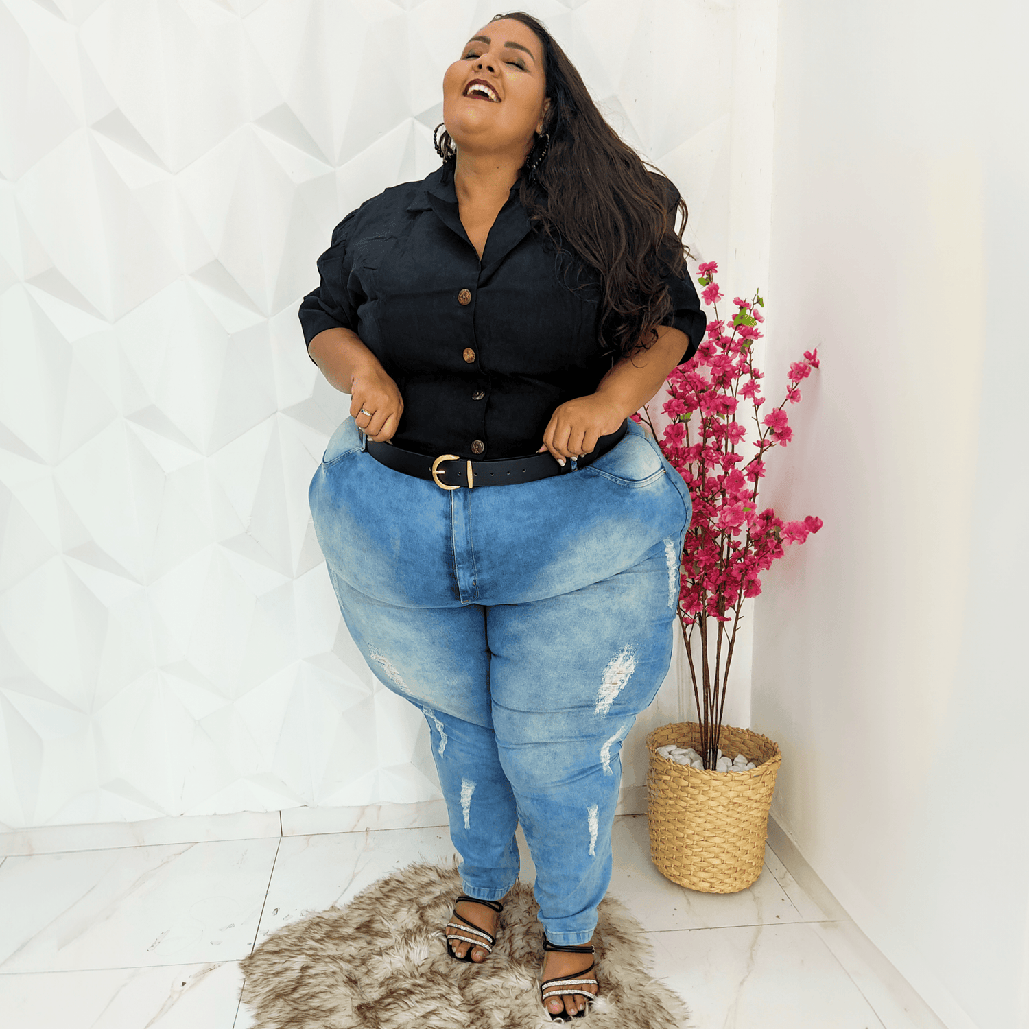 Vegan Leather Waist Belt - Gold - Snag