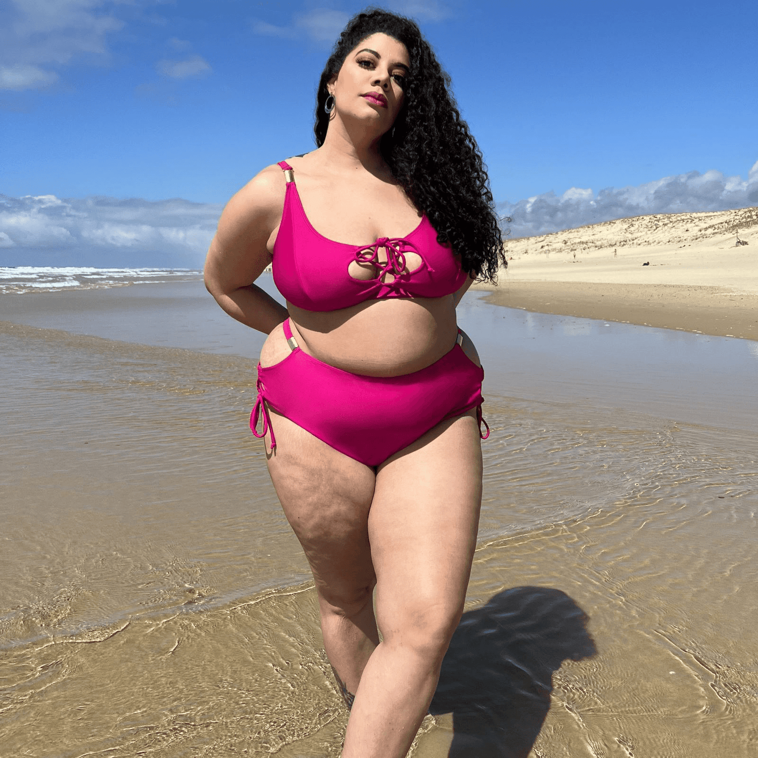 What Babe? Bikini Bottoms - Hot Pink - Snag