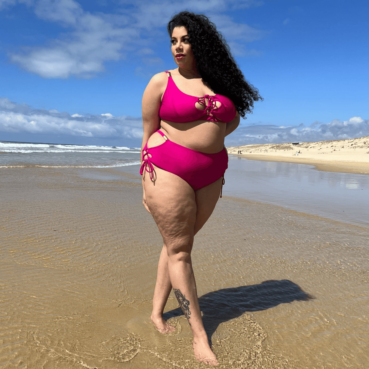 What Babe? Bikini Bottoms - Hot Pink - Snag