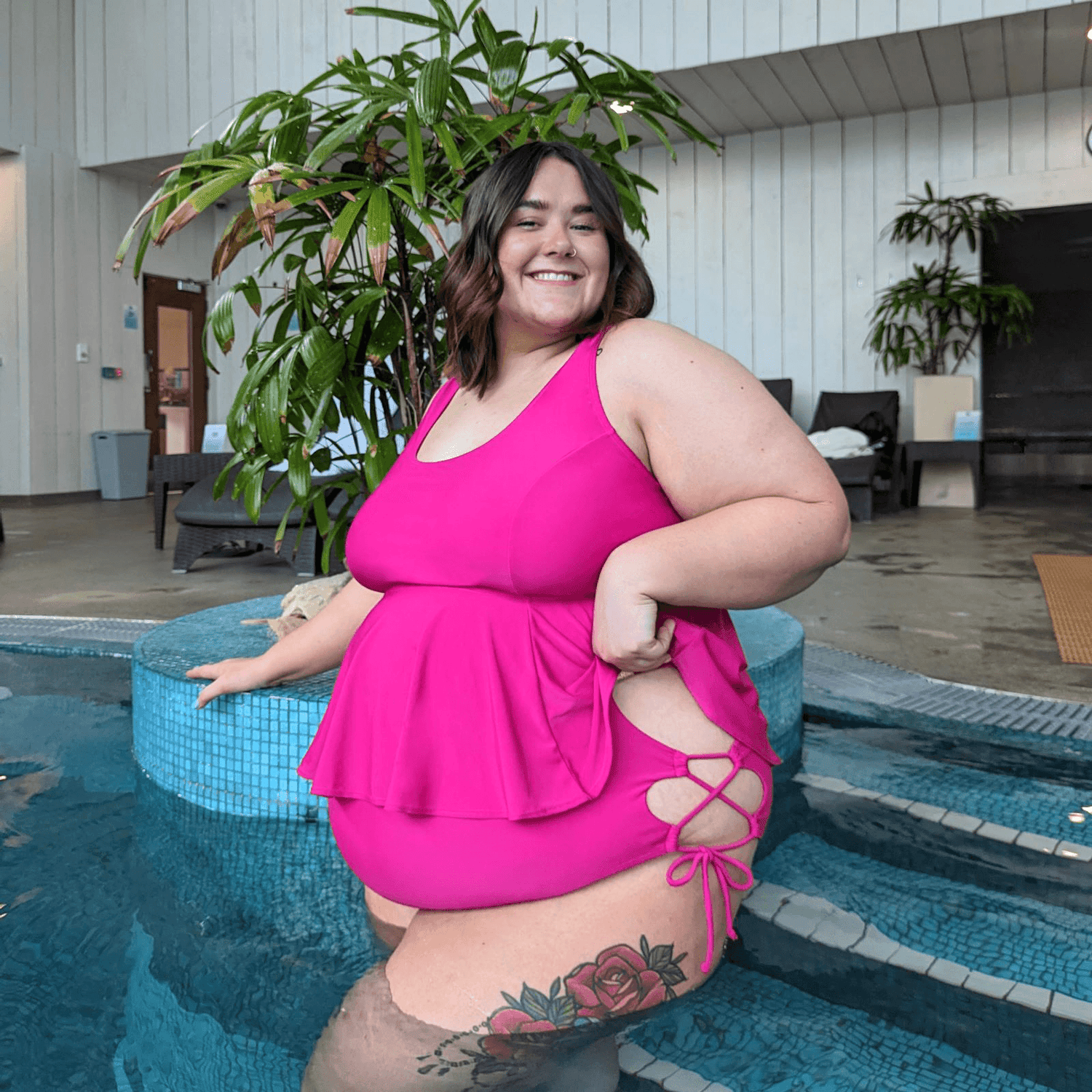 What Babe? Bikini Bottoms - Hot Pink - Snag