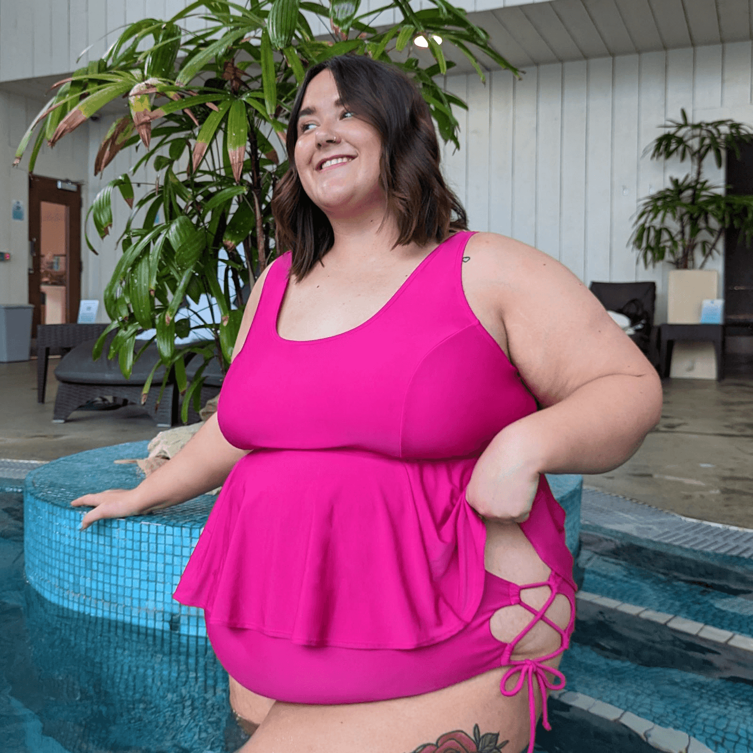 What Babe? Bikini Bottoms - Hot Pink - Snag