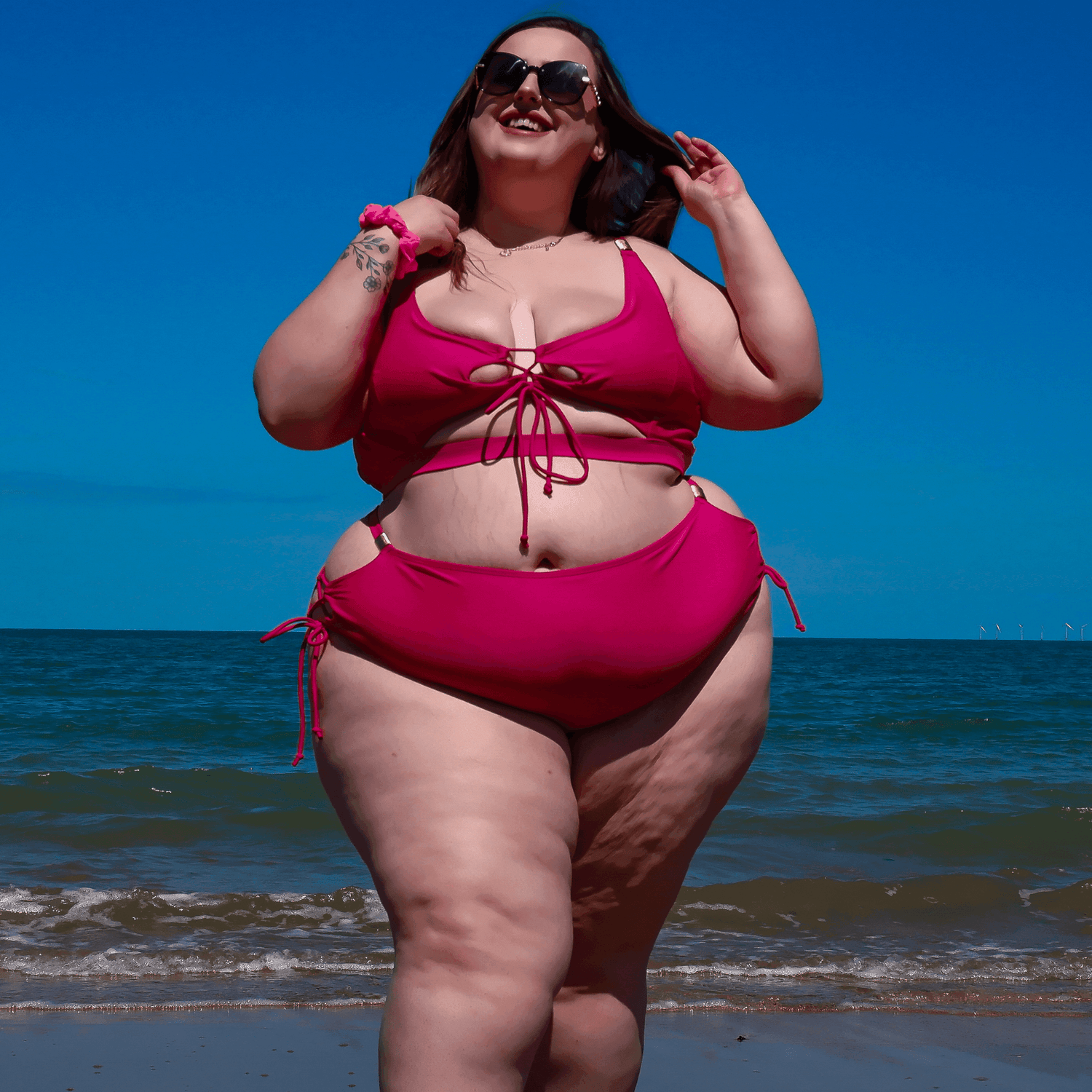 What Babe? Bikini Bottoms - Hot Pink - Snag