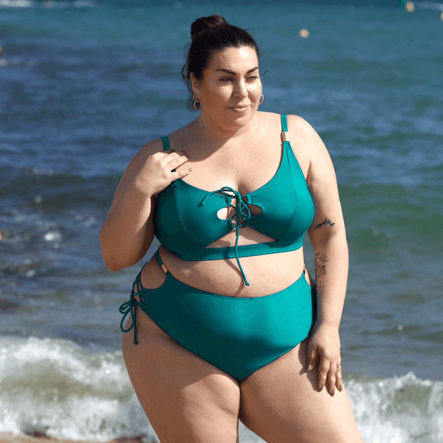 What Babe? Bikini Top - Teal - Snag