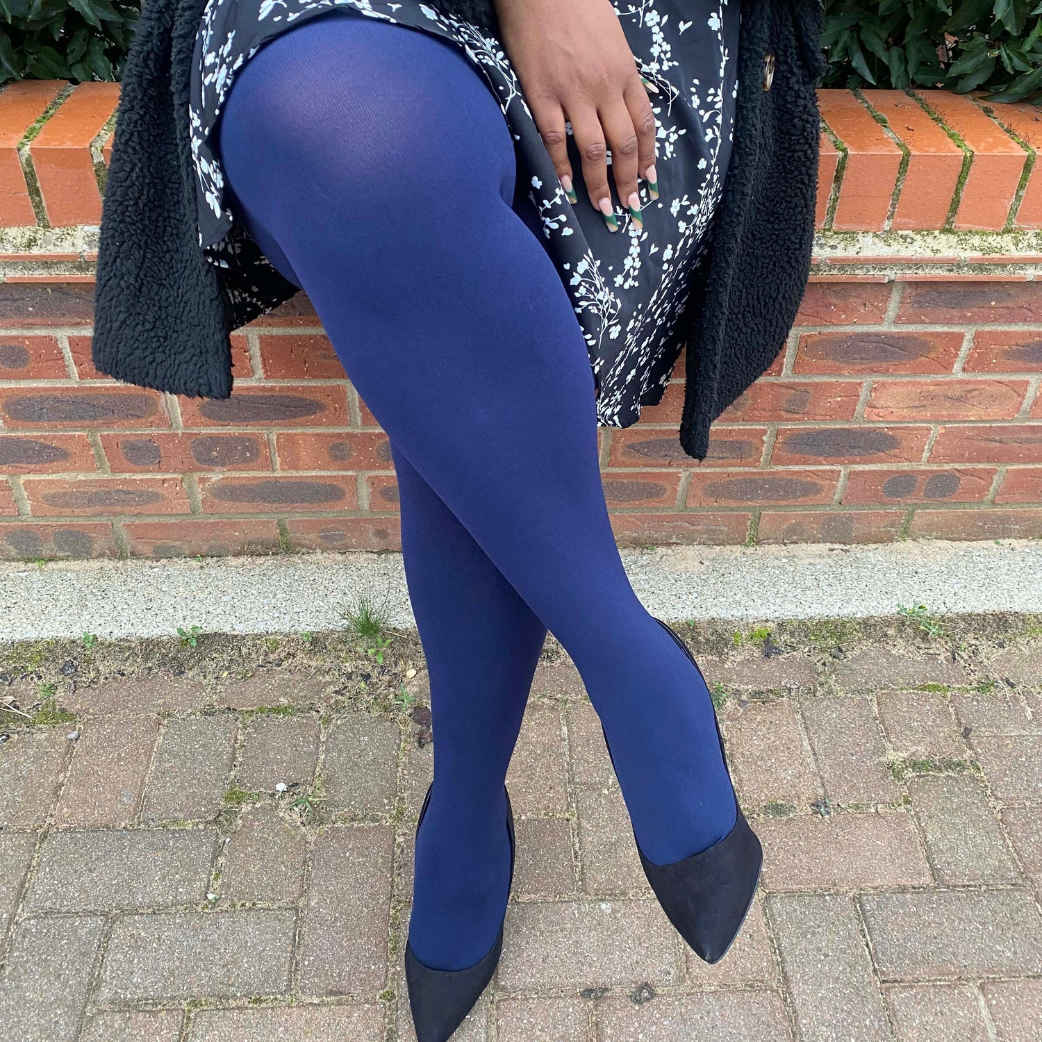 120 Denier Tights - Navy - Snag