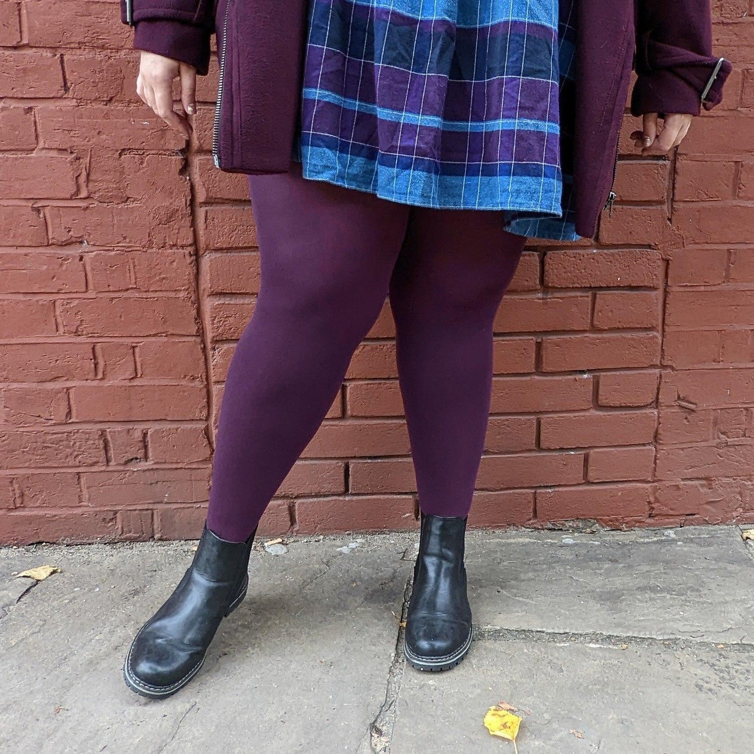 120 Denier Tights - Plum - Snag