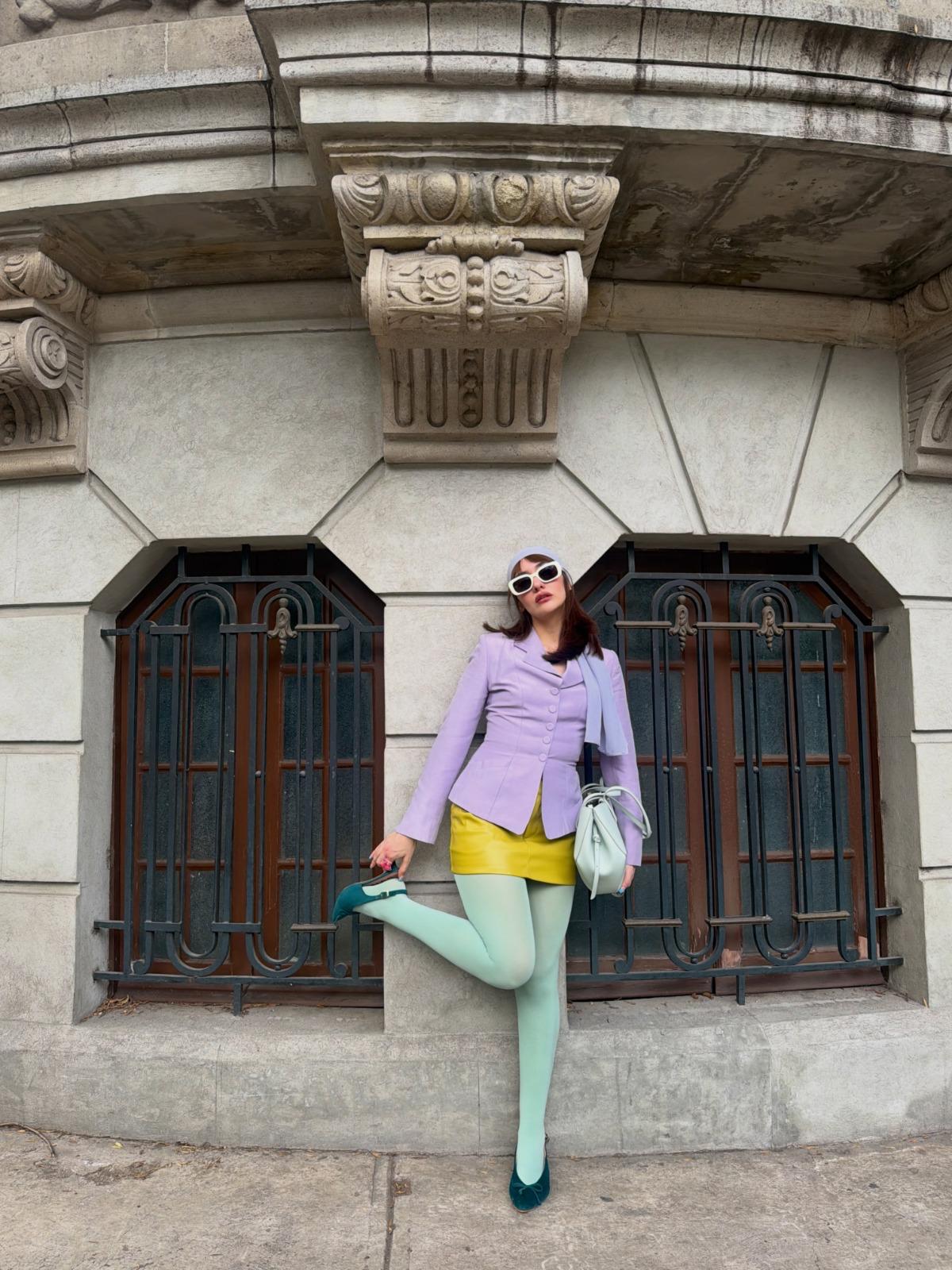 50 Denier Semi-Opaque Tights - Twister