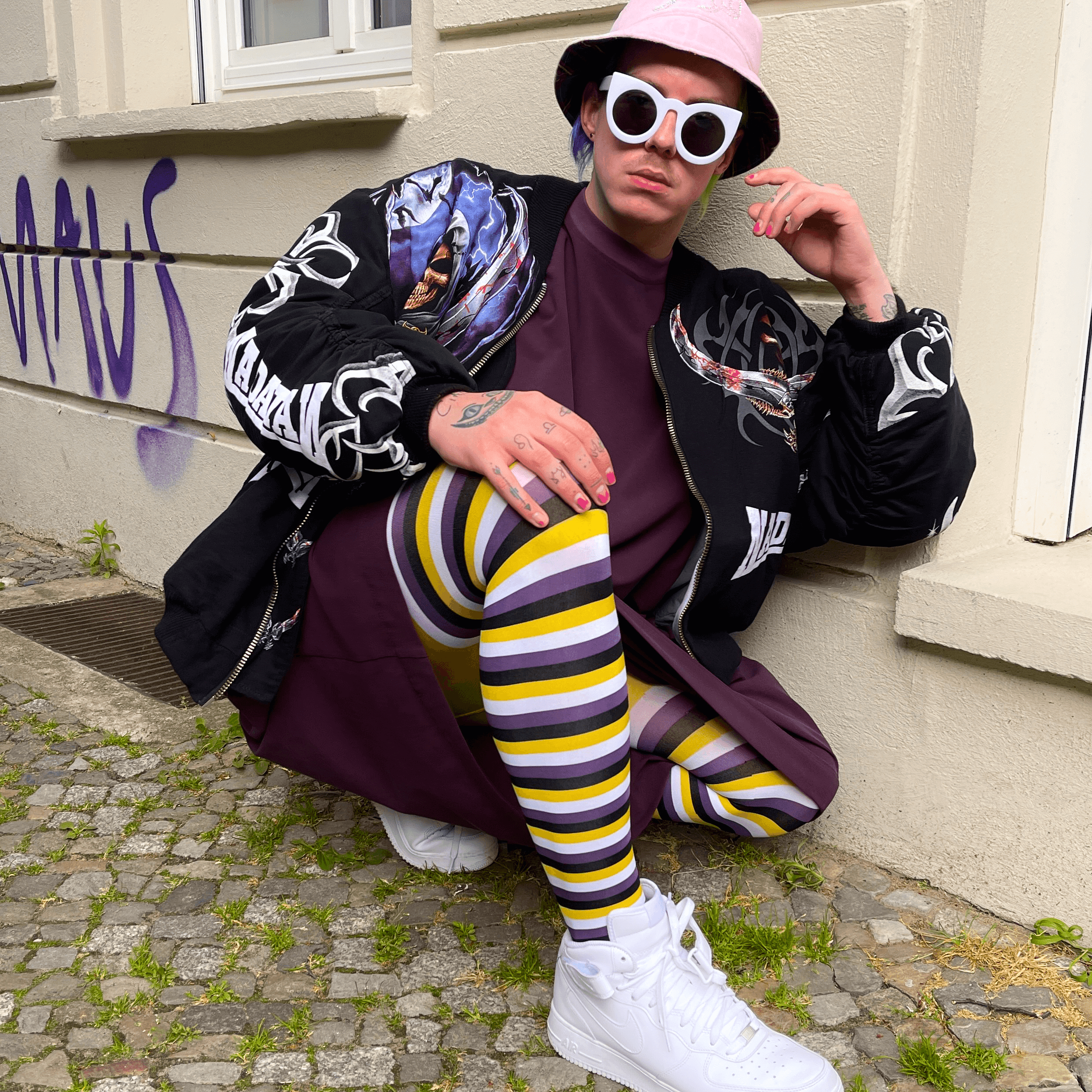 Pride Striped Tights Elliot