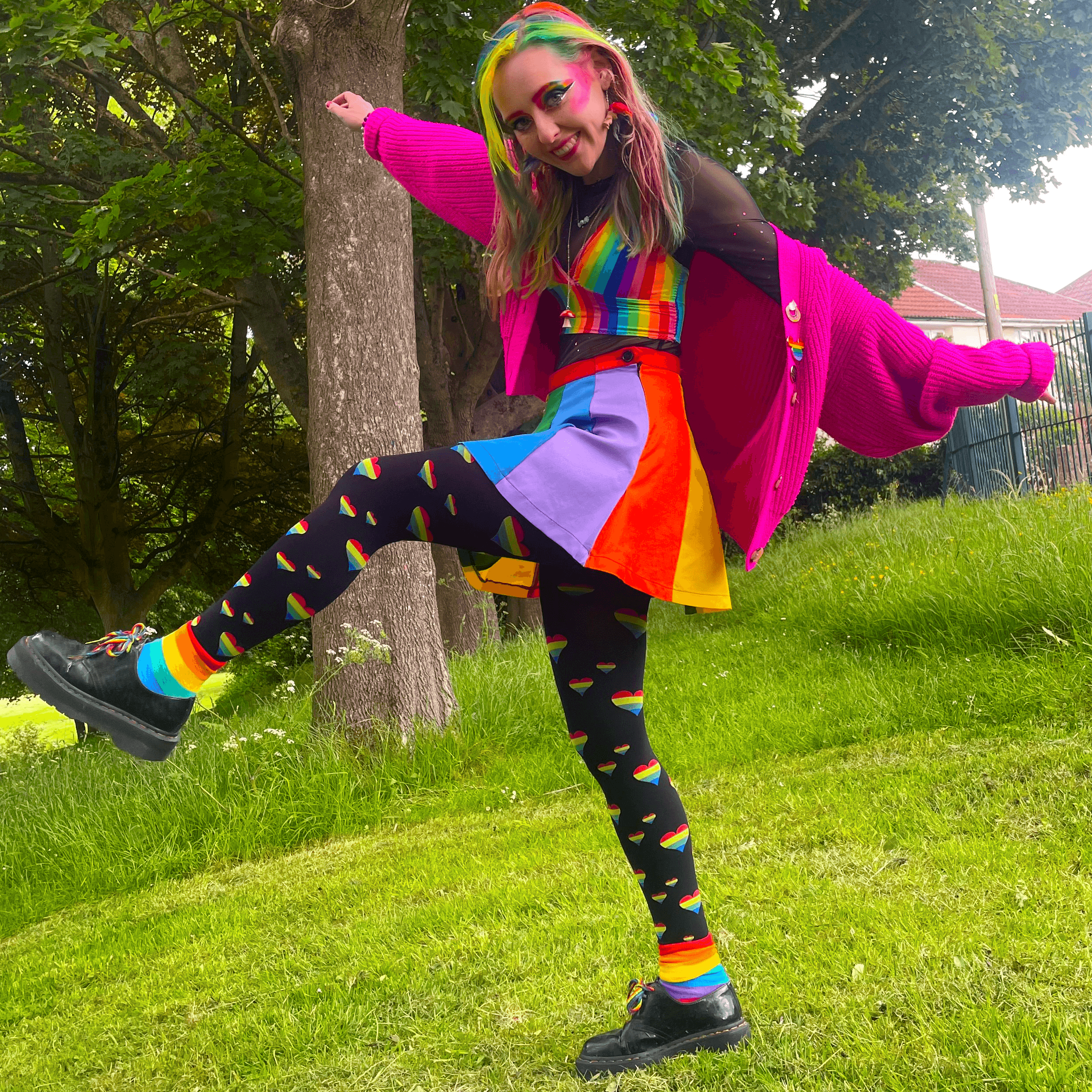 Pride Heart Tights Love is Love
