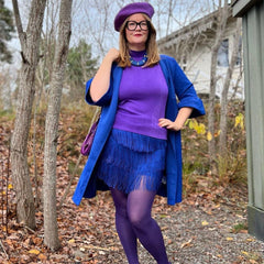 80 Denier Tights - Suffragette Purple - Snag