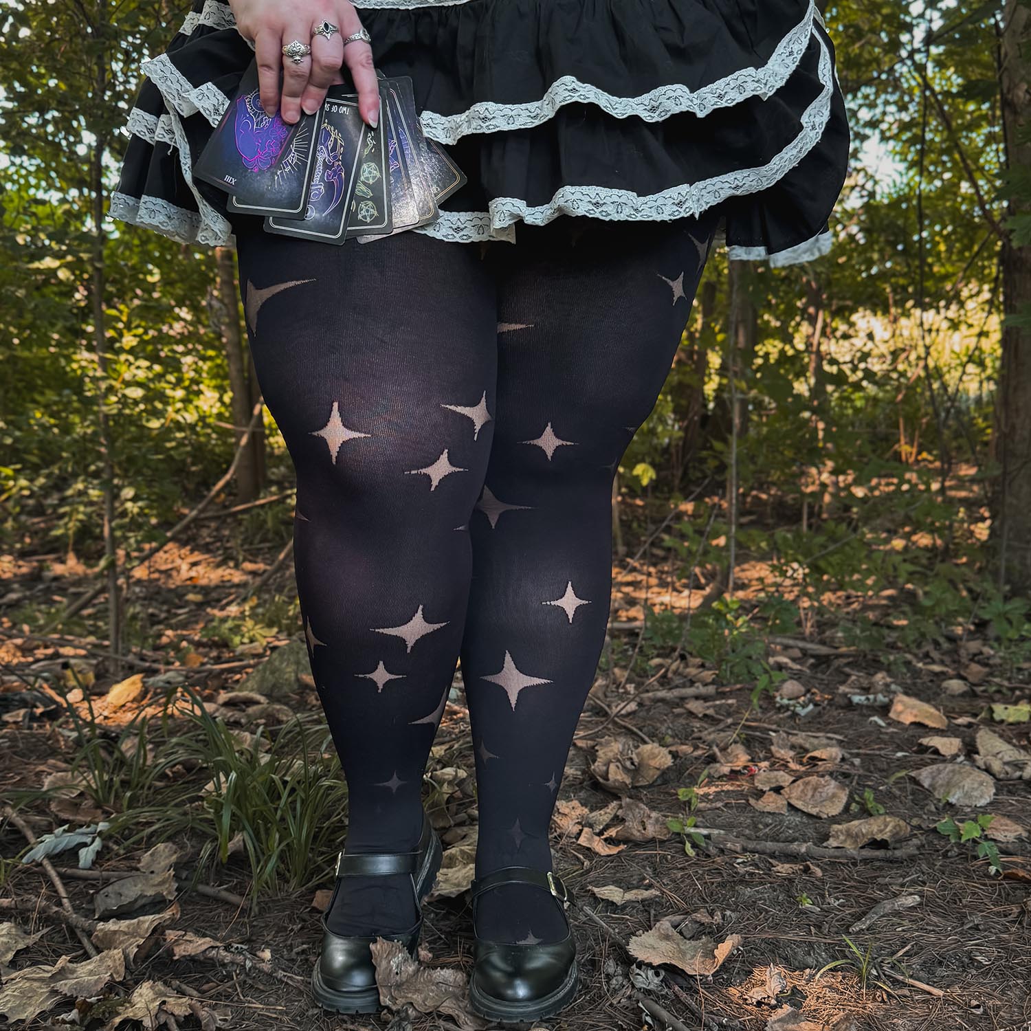 Nocturne Tights | Star Pattern Witchy Tights | Snag
