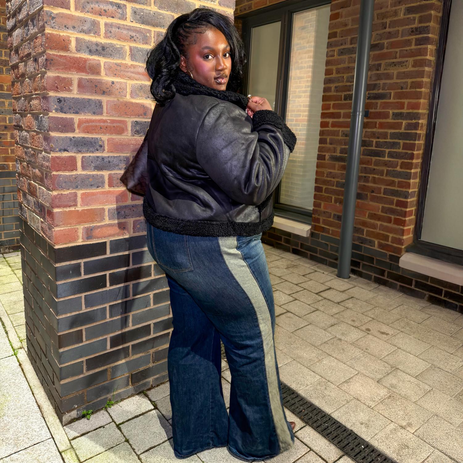 Bessie Aviator Jacket - Black