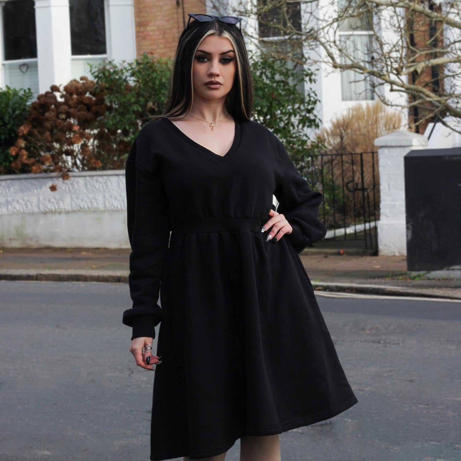 Fleece Fit & Flare Dress - The Bibi Dress | Snag