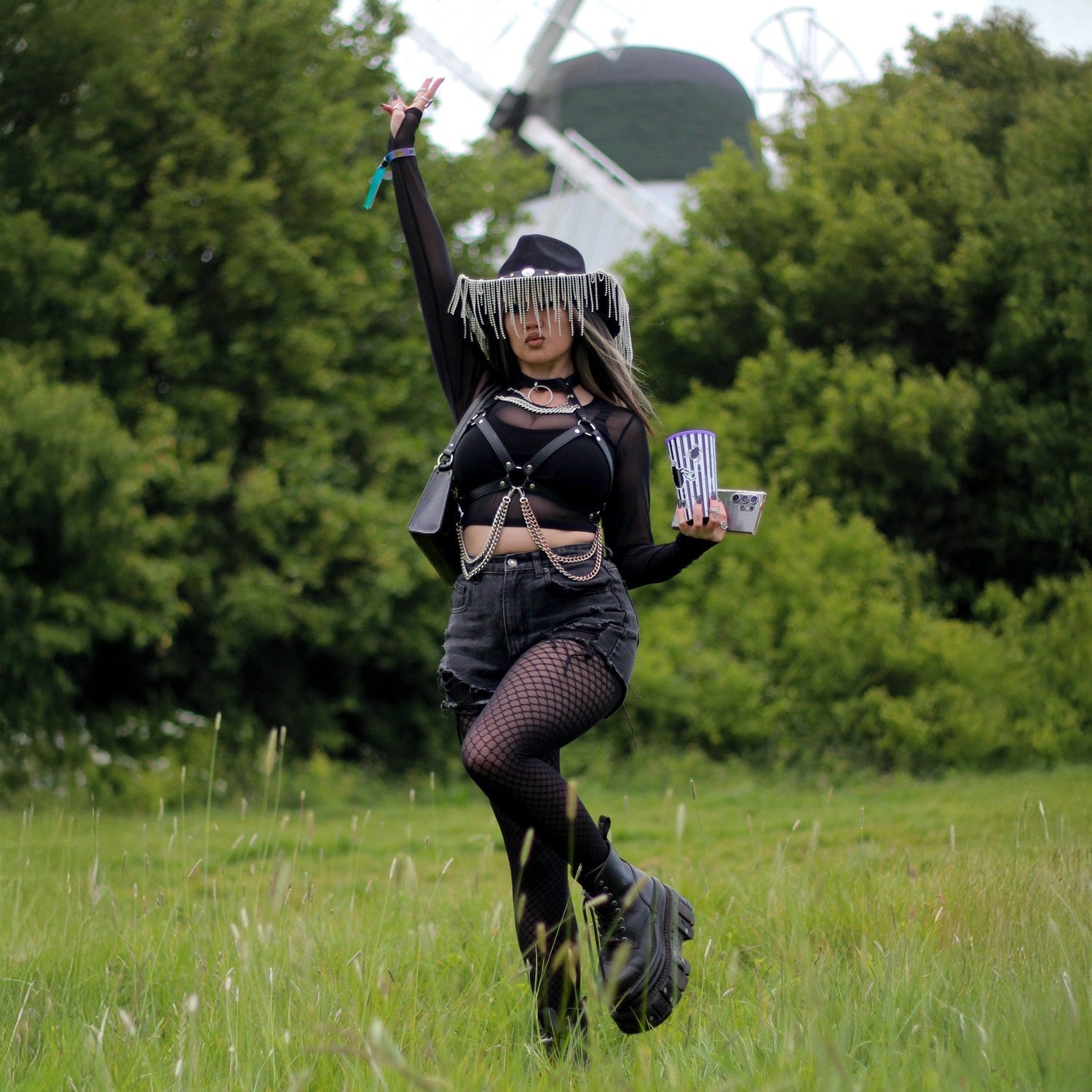 Mock Fishnets - Blackadder - Black