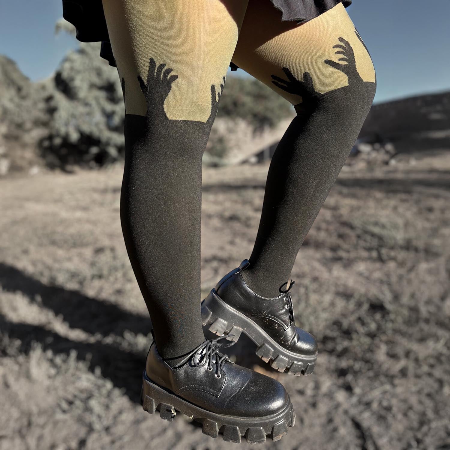 Necropolis Tights | Zombie Hands Halloween Tights | Snag