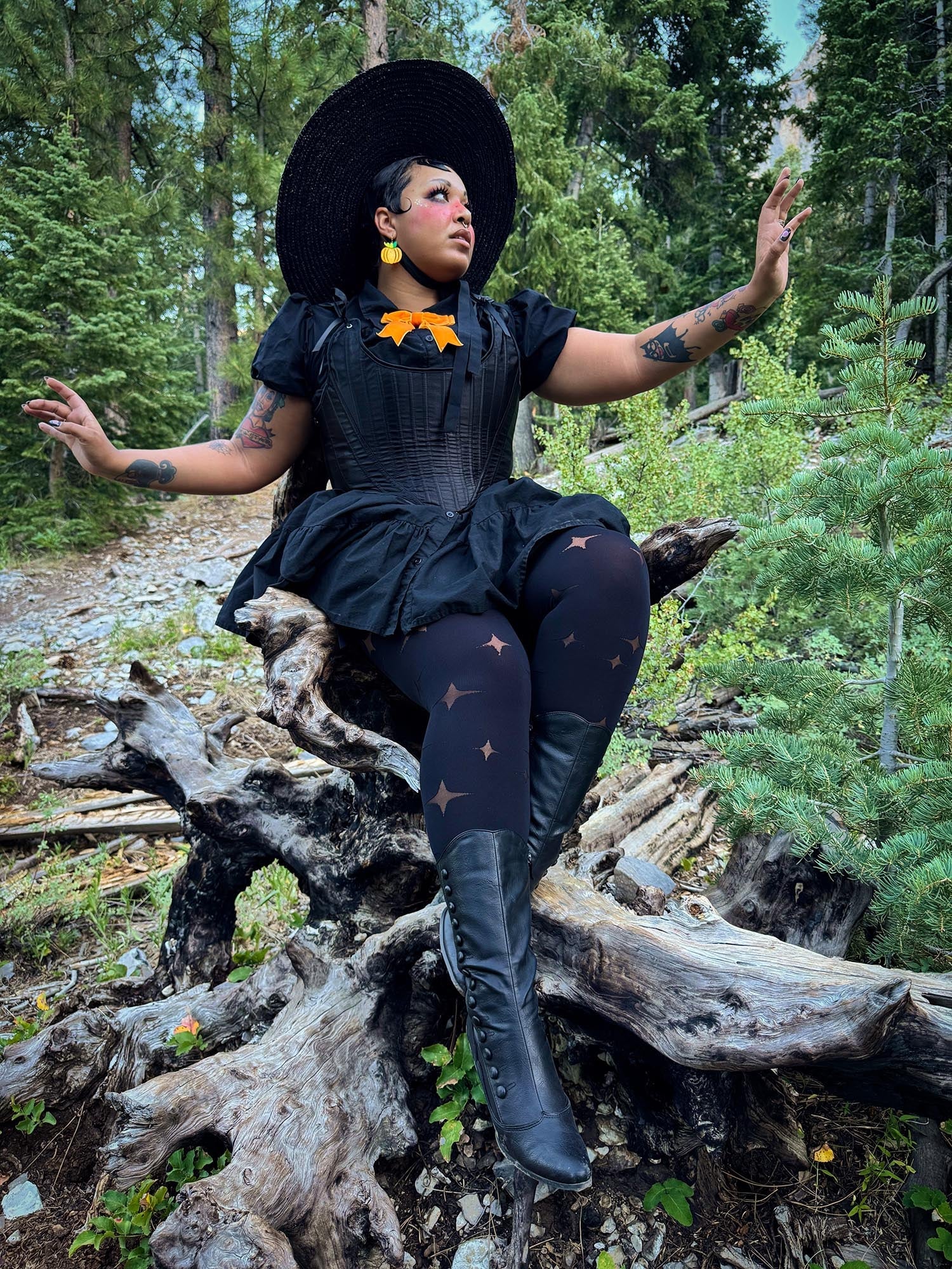 Nocturne Tights | Star Pattern Witchy Tights | Snag