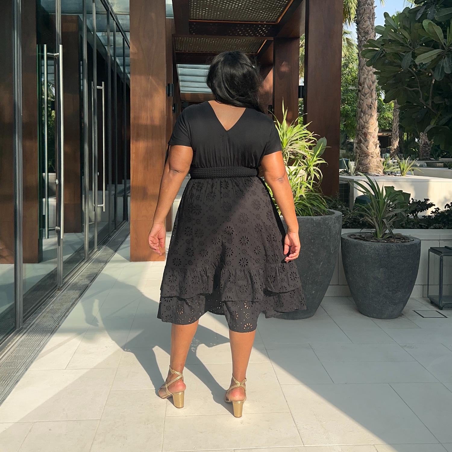 Broderie Anglaise Midi Dress