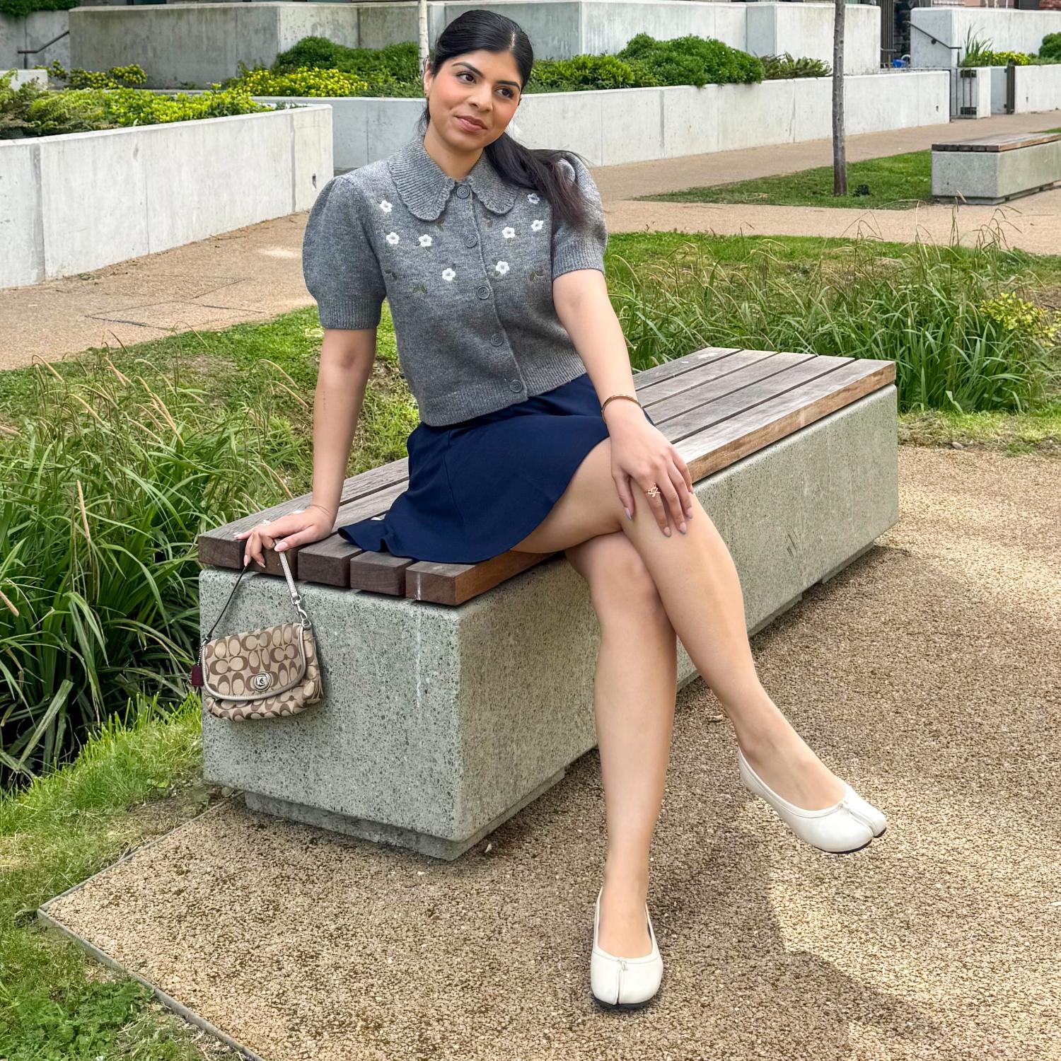 Mini-Flare Skirt - Navy