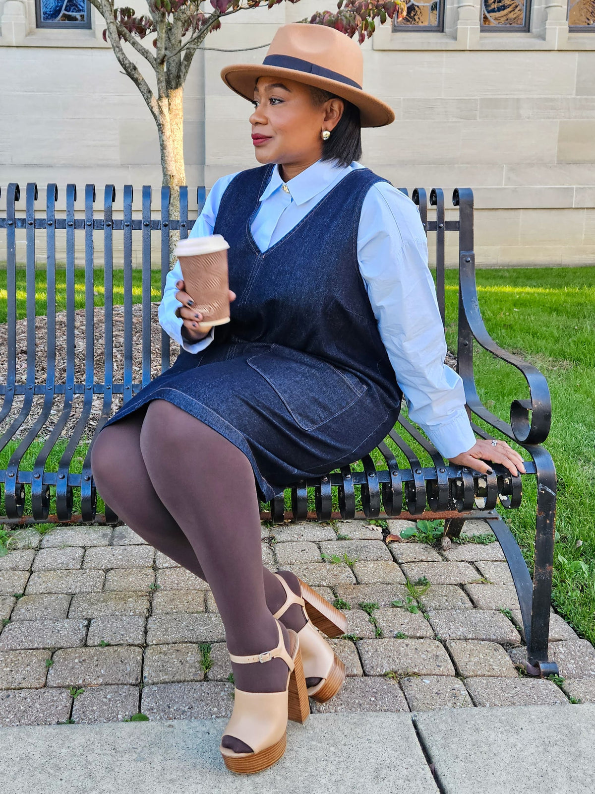 120 Denier Super-Opaque Tights - Hot Chocolate