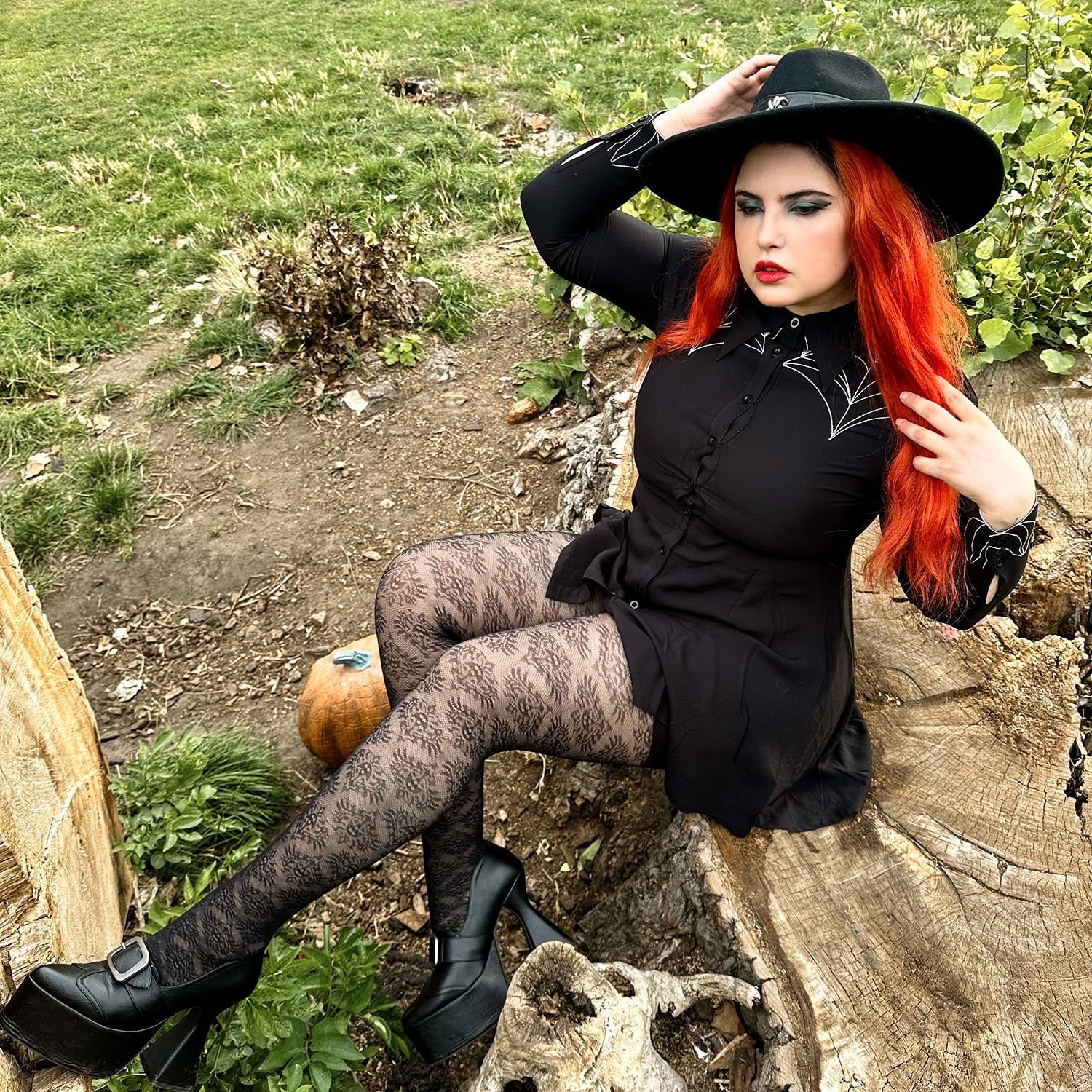 Phantom Veil Tights | Cute Ghost Halloween Tights | Snag