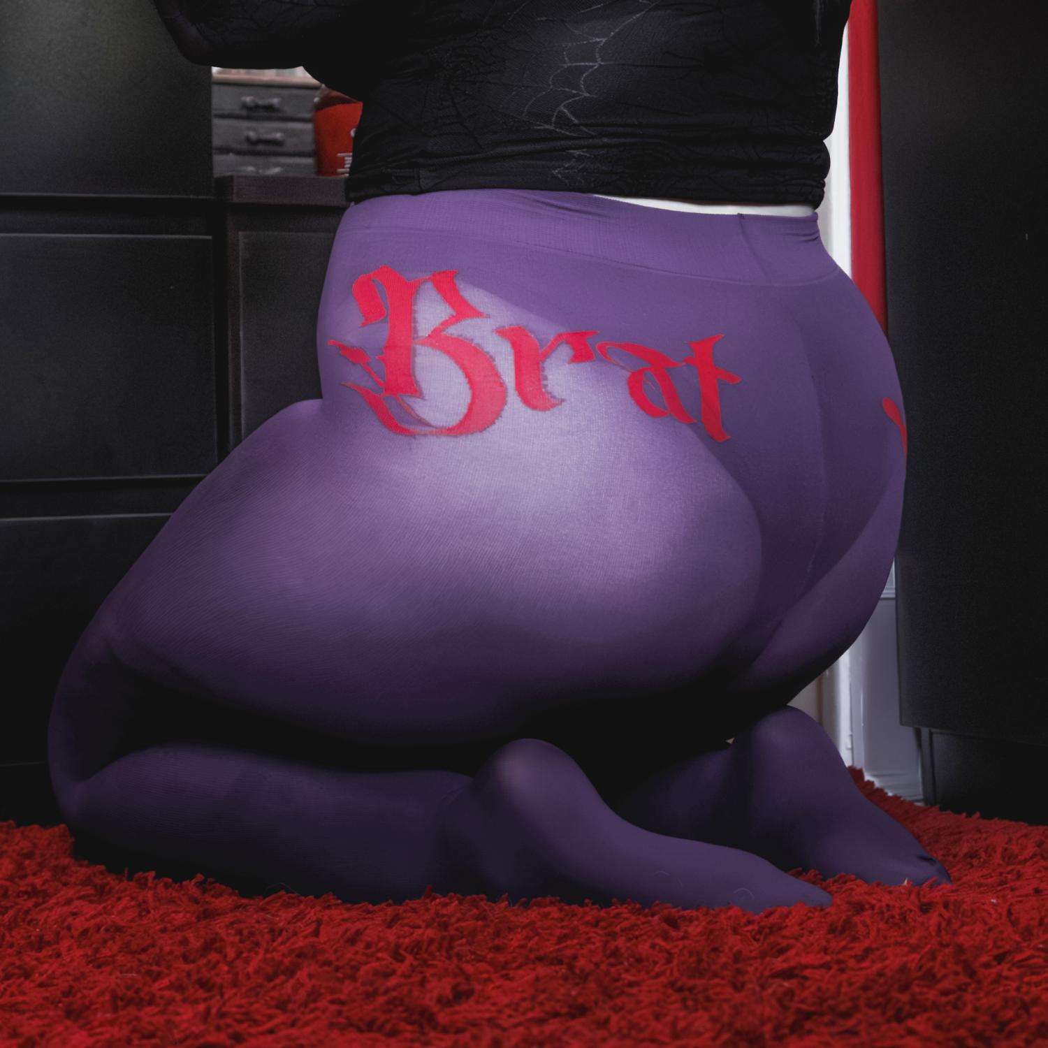 80 Denier Crotchless Tights - Brat