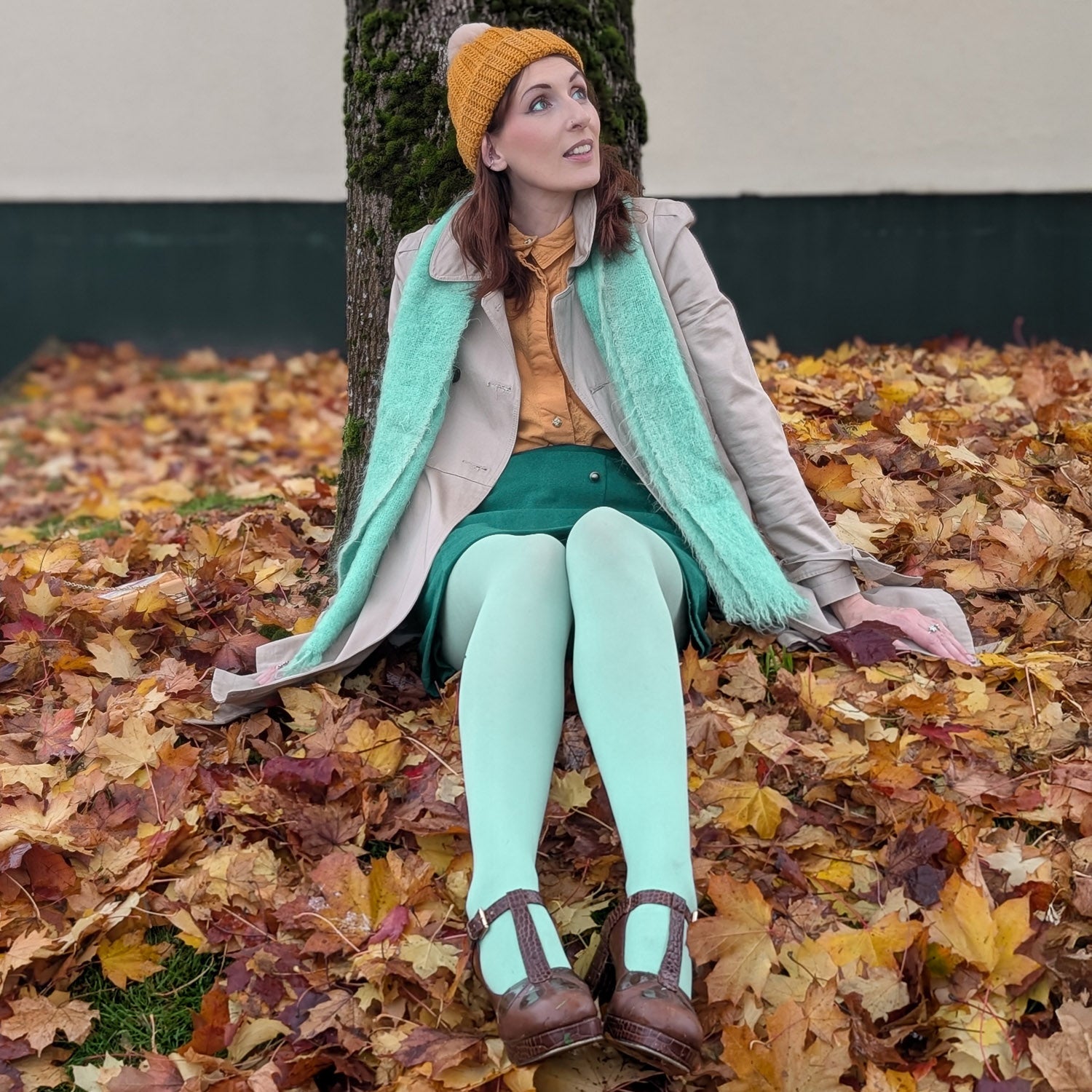 120 Denier Tights - Chalcedony