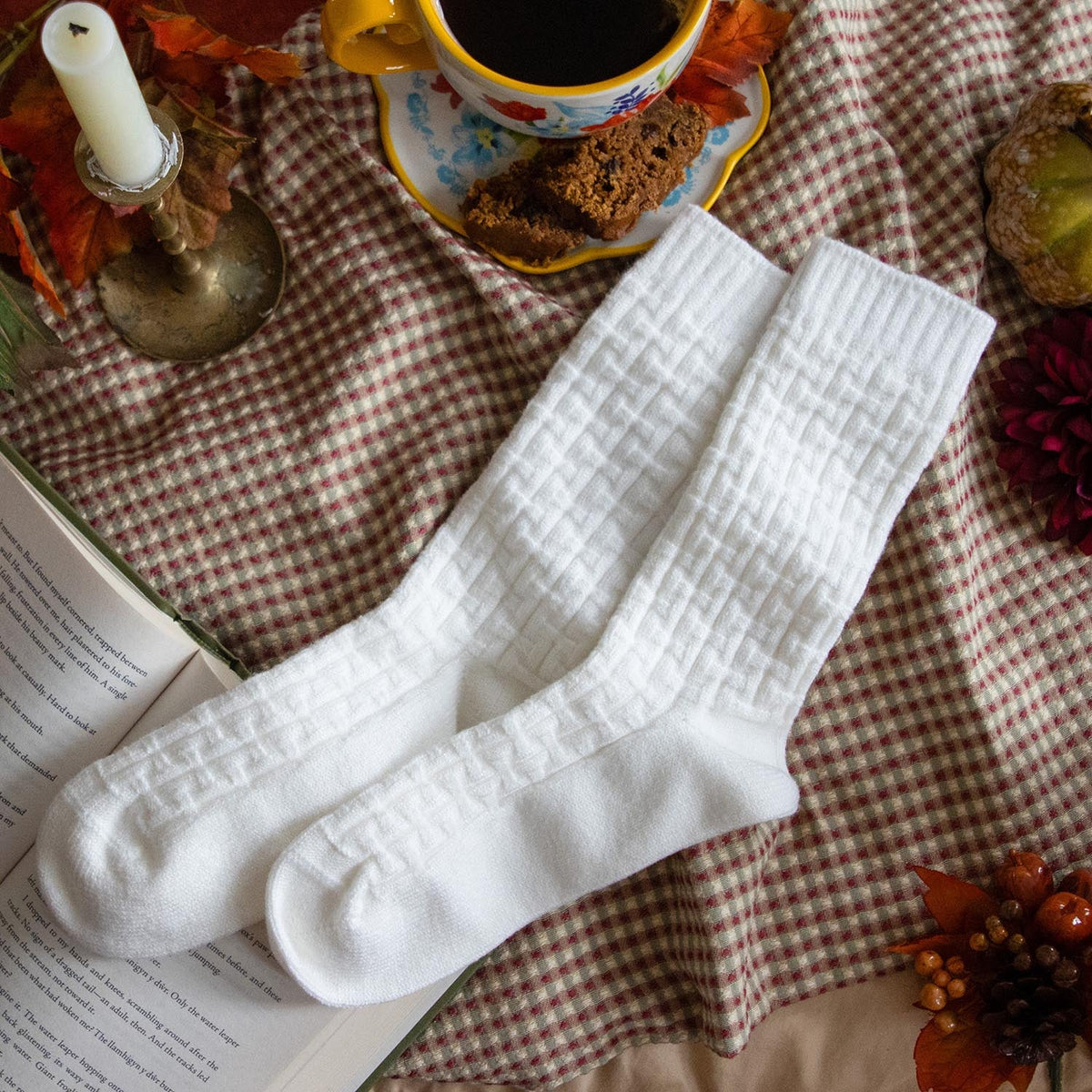 Everyday Crew Socks - 5 Pairs in White