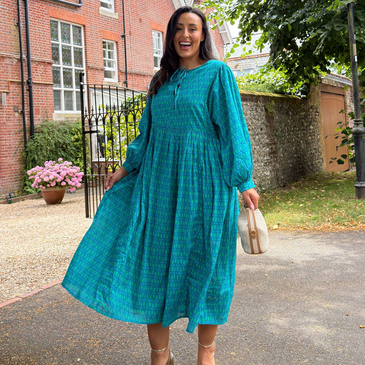 teal blue maxi dress Empire Line - City Black Ostrich Feather Mini and more no-returns:2025-07-15_2025-07-17 Color:Baja Blue