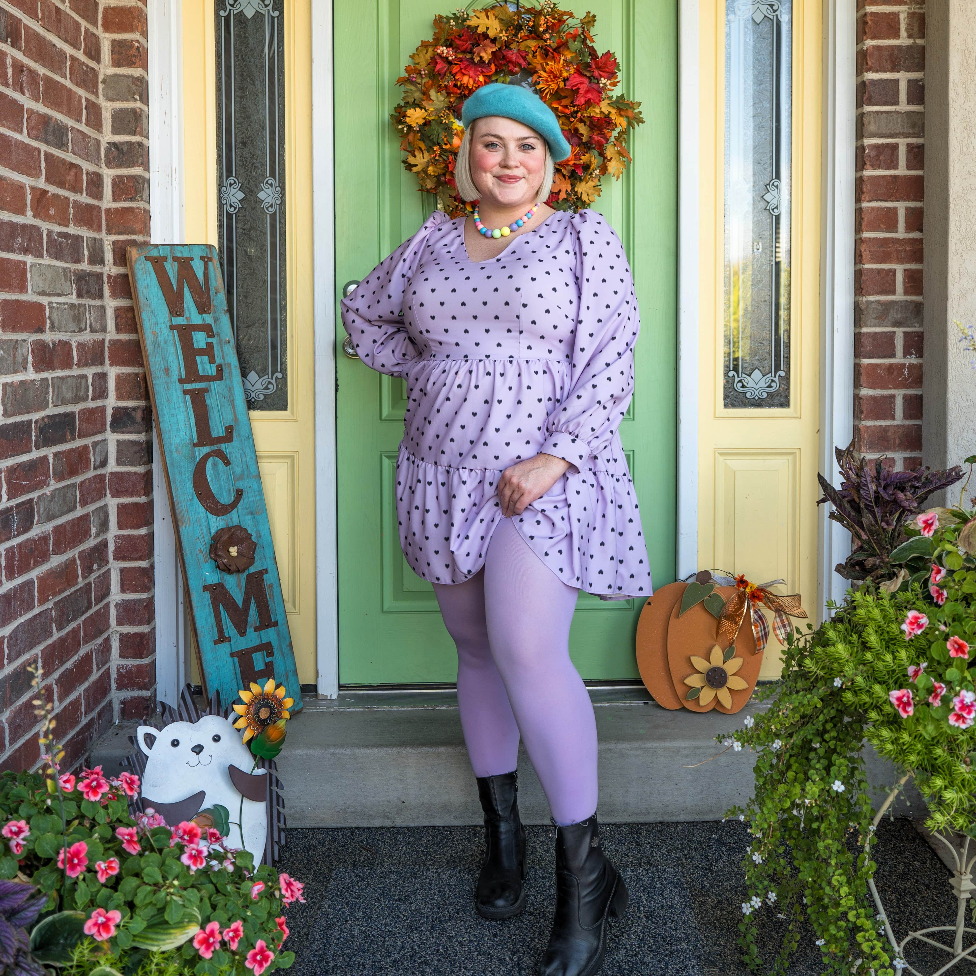 120 Denier Super Opaque Tights Wisteria