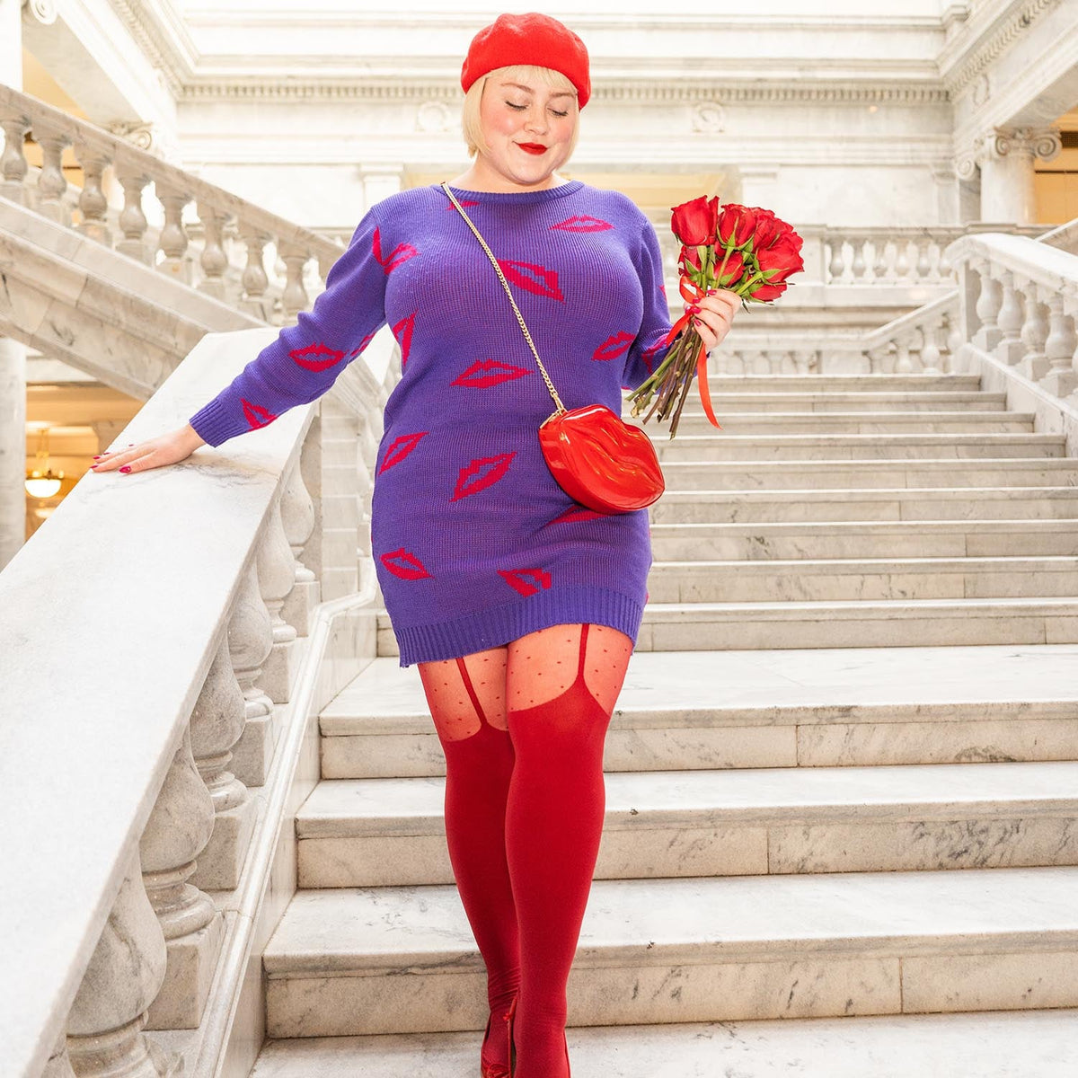 The Polka - Blood Red - Tights & Clothes In Sizes 4-38 - Snag