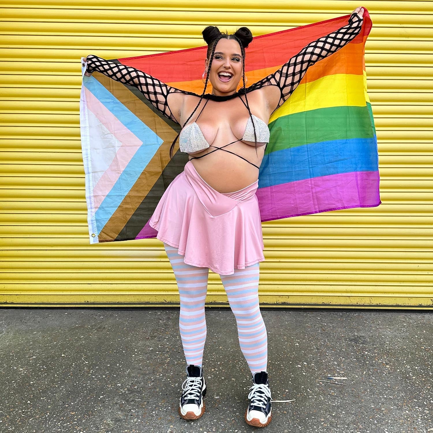 Pride Striped Tights Laverne