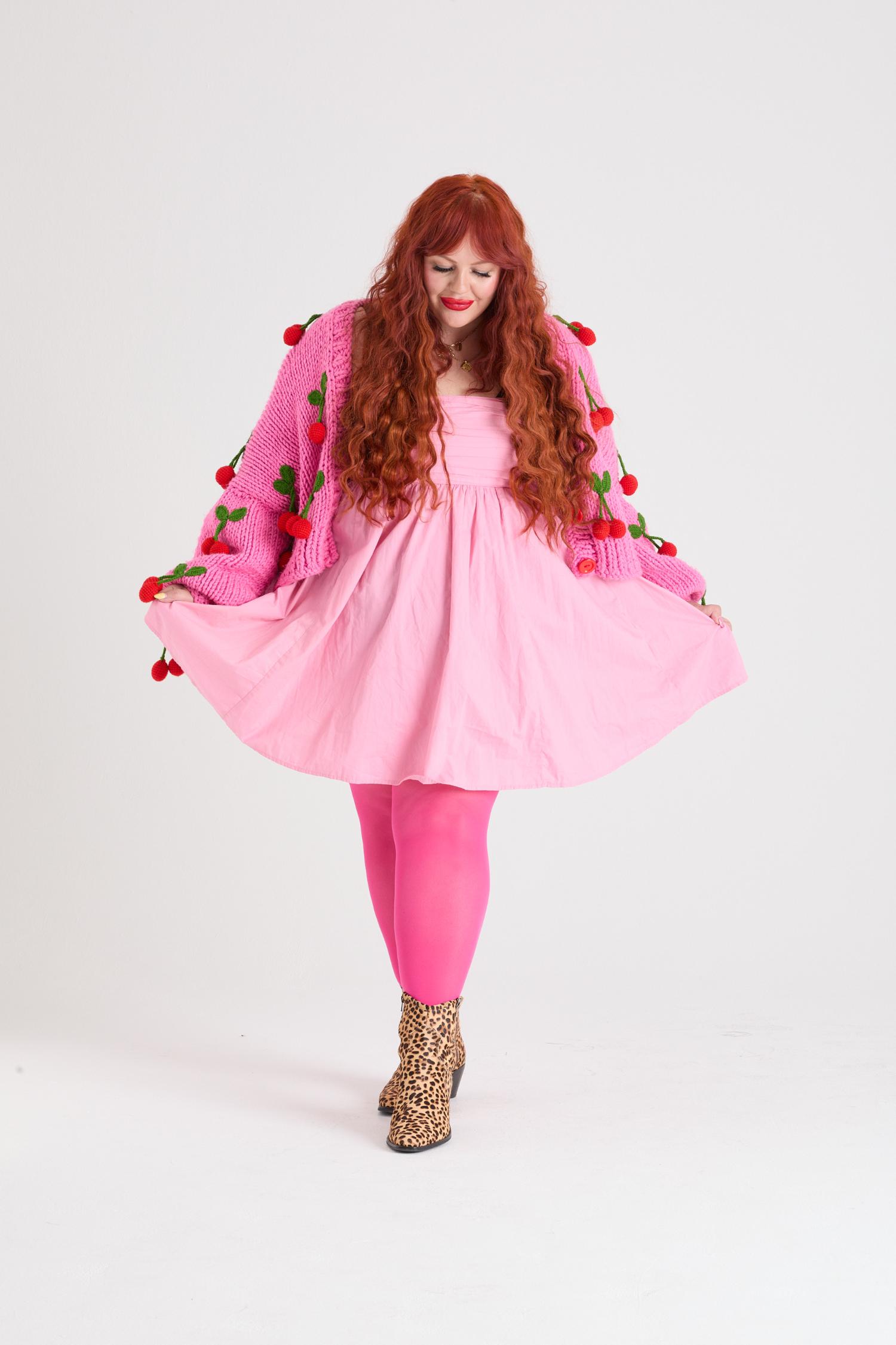 Barbara - 50 Denier Tights in Hot Pink | Snag