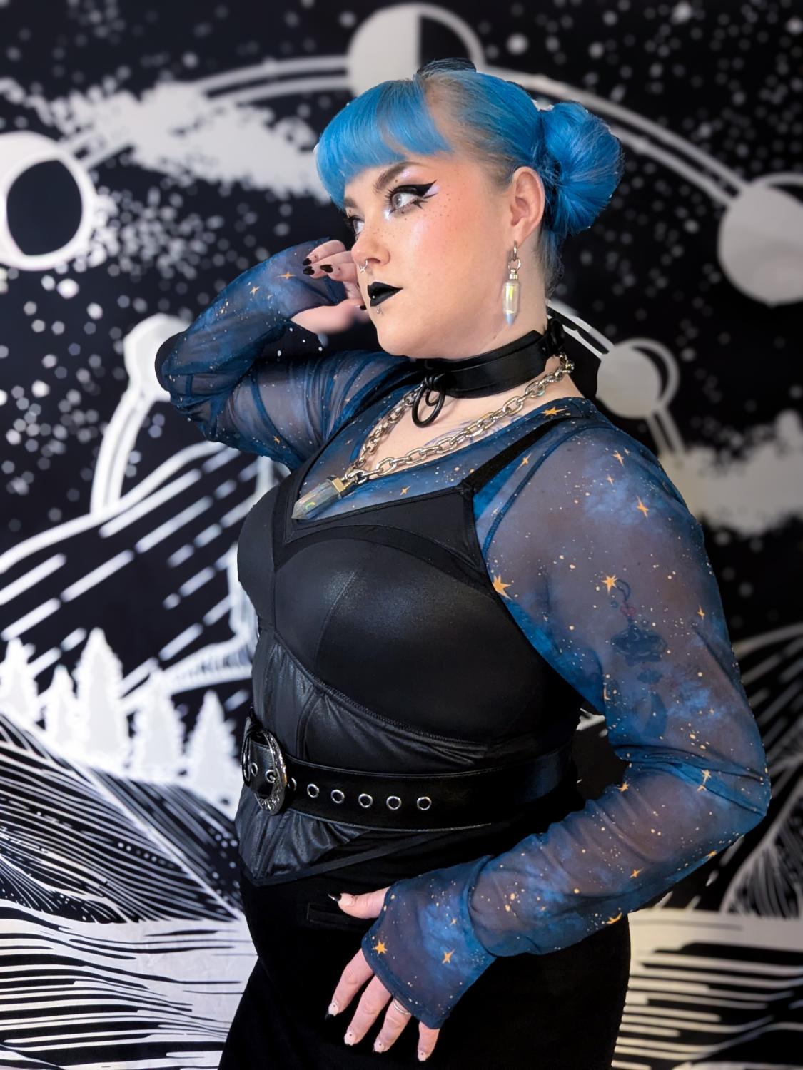 Siren Faux Leather Bustier