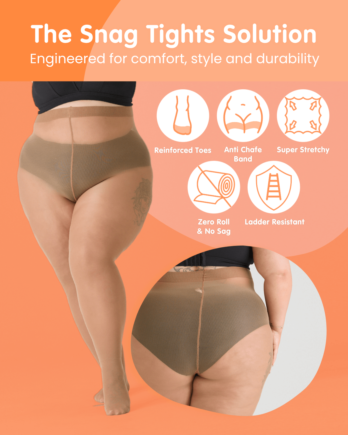 50 Denier Tights - Fancy Darkness