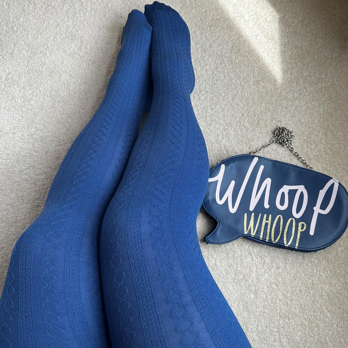 Grannies Cable Knit Wool Tights - Kraken's Breath