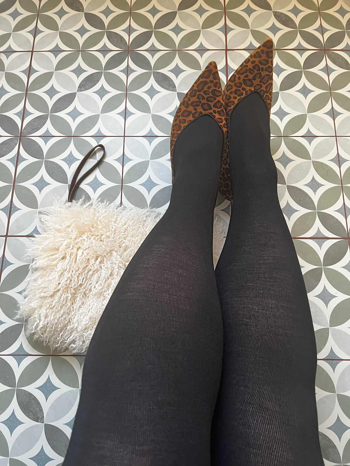 Merino Wool Tights - Black